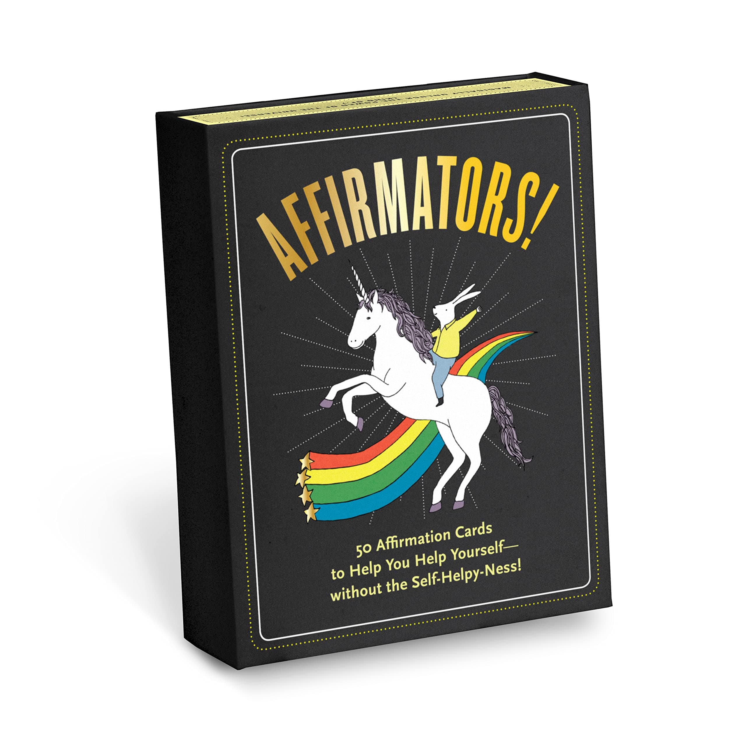 Knock Knock Affirmators! Original: 50 Affirmation Cards Deck Affirmators Original Affirmation Cards to Help You Help Yourself without The Self-Helpy-Ness (50 Cards),3.75 x 5-inches