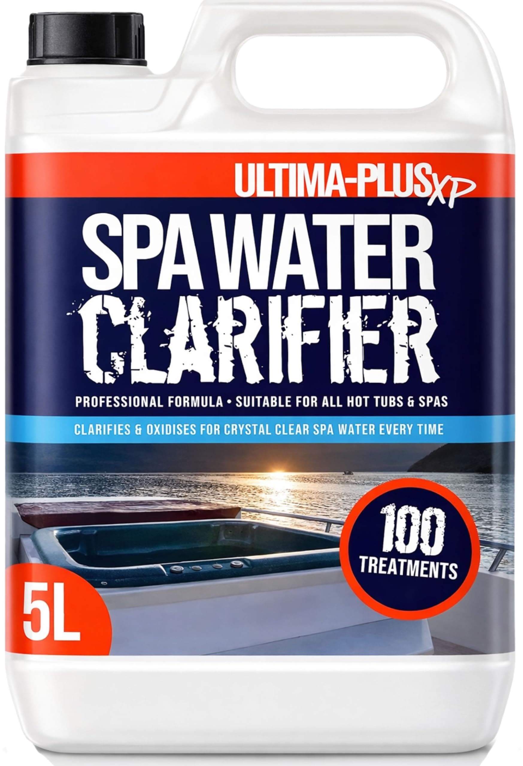 ULTIMA-PLUS XP Spa Water Clarifier - Transforms Hot Tub Water From Cloudy and Dirty to Crystal Clear - Suitable for all Hot Tubs, Spas and Pools (5 Litres)