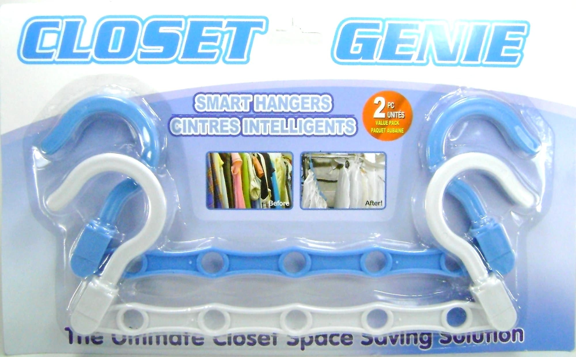 Smart Hangers Closet Genie Space Saving Solution Clothes Hanger Set