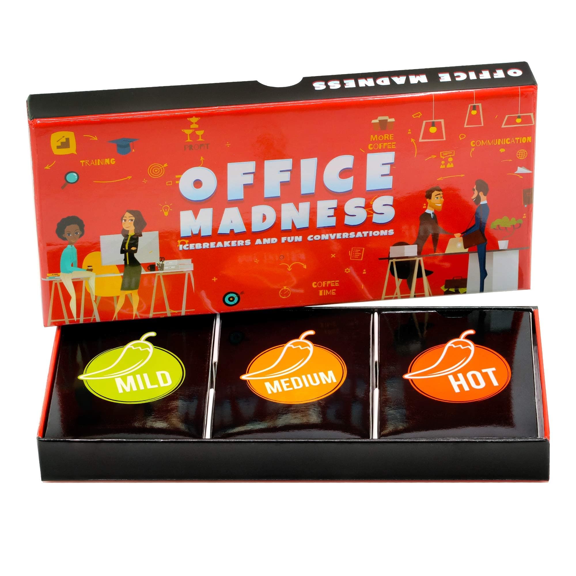3-in-1 Funny Office Game and Conversation Starter | Team Building Card Game with 150 Icebreakers | Perfect for an Office Party or Corporate Retreat | Amazing Coworker Gift or Desk Toy!