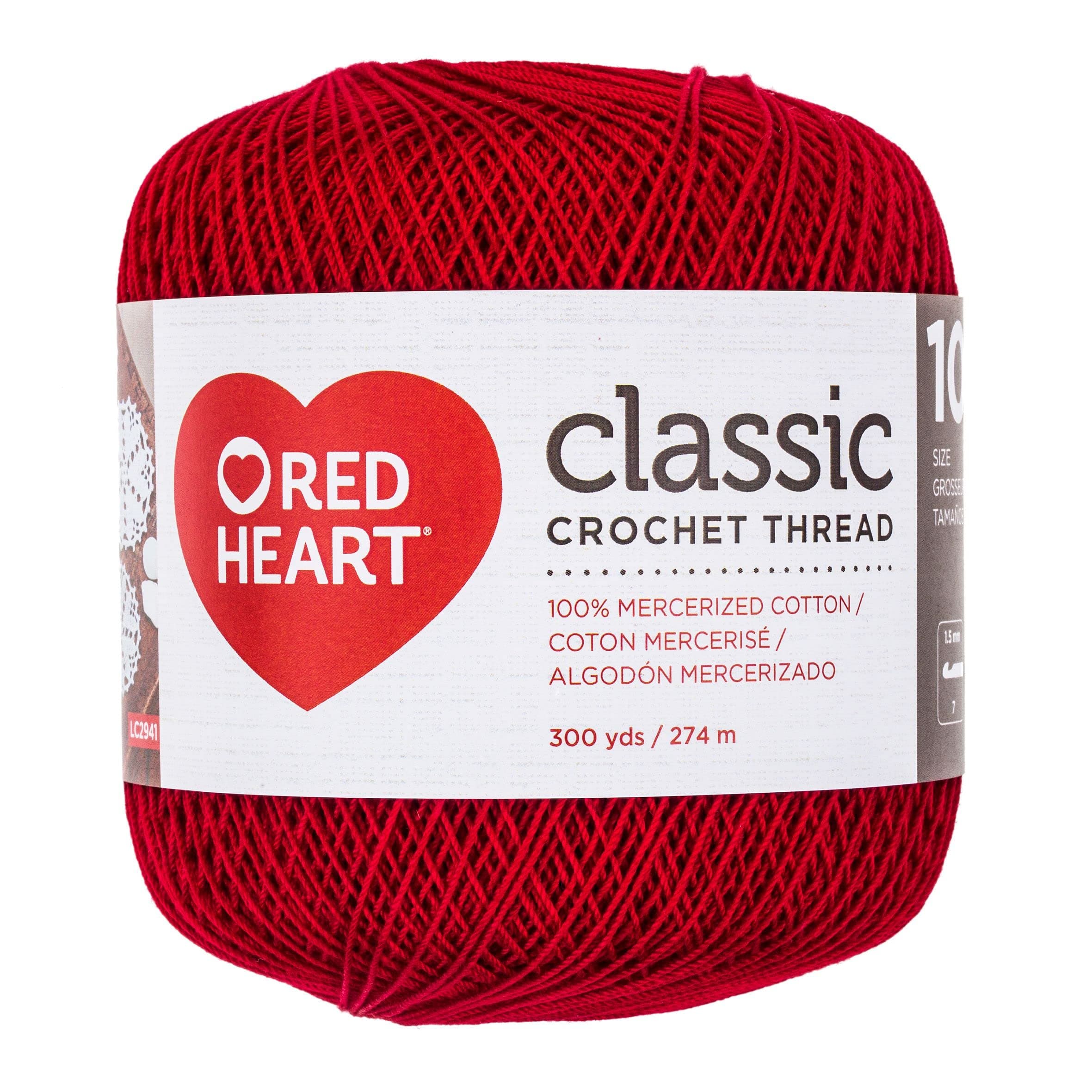 Crochet Thread Yarn, Victory Red