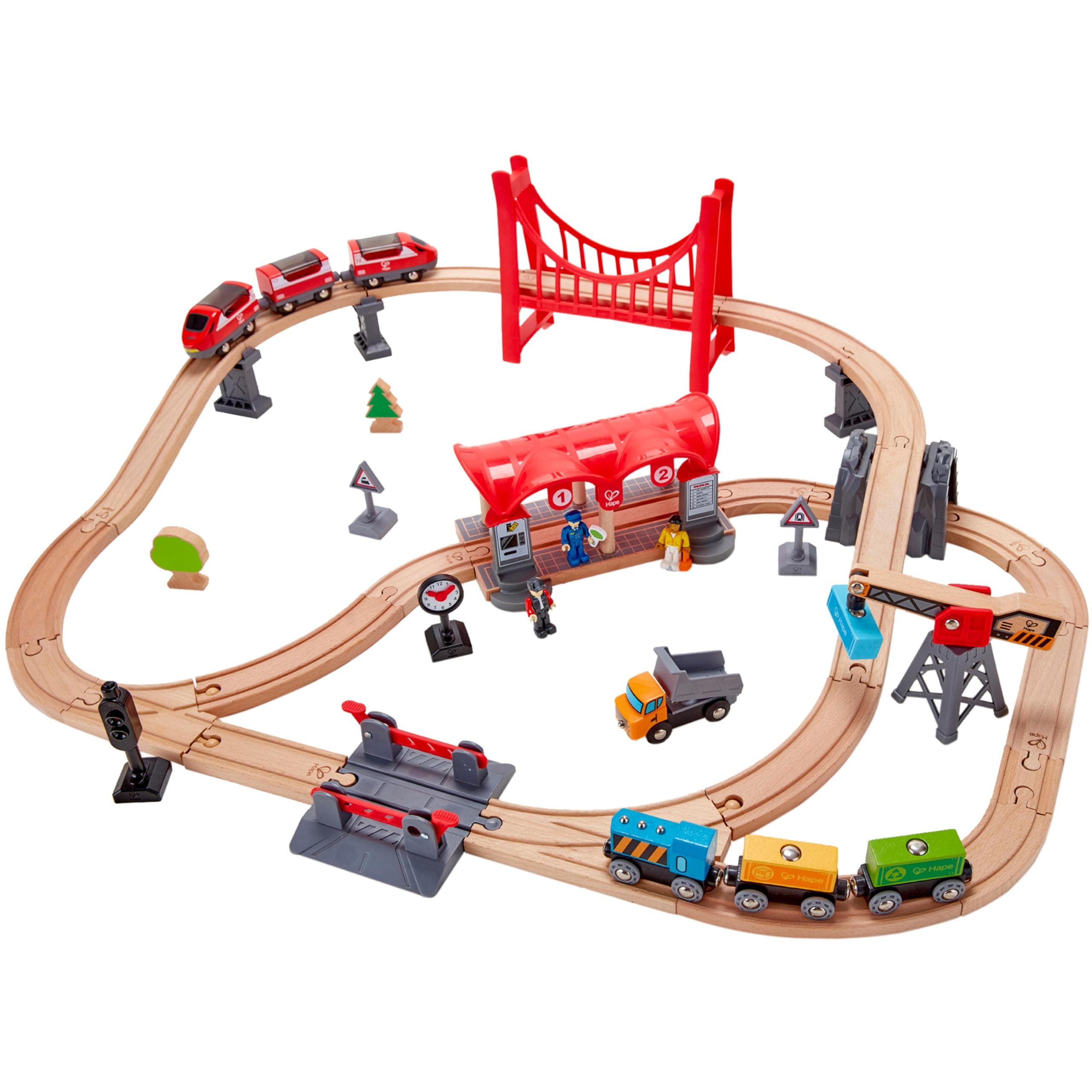 HAPE E3730 Busy City Rail Set