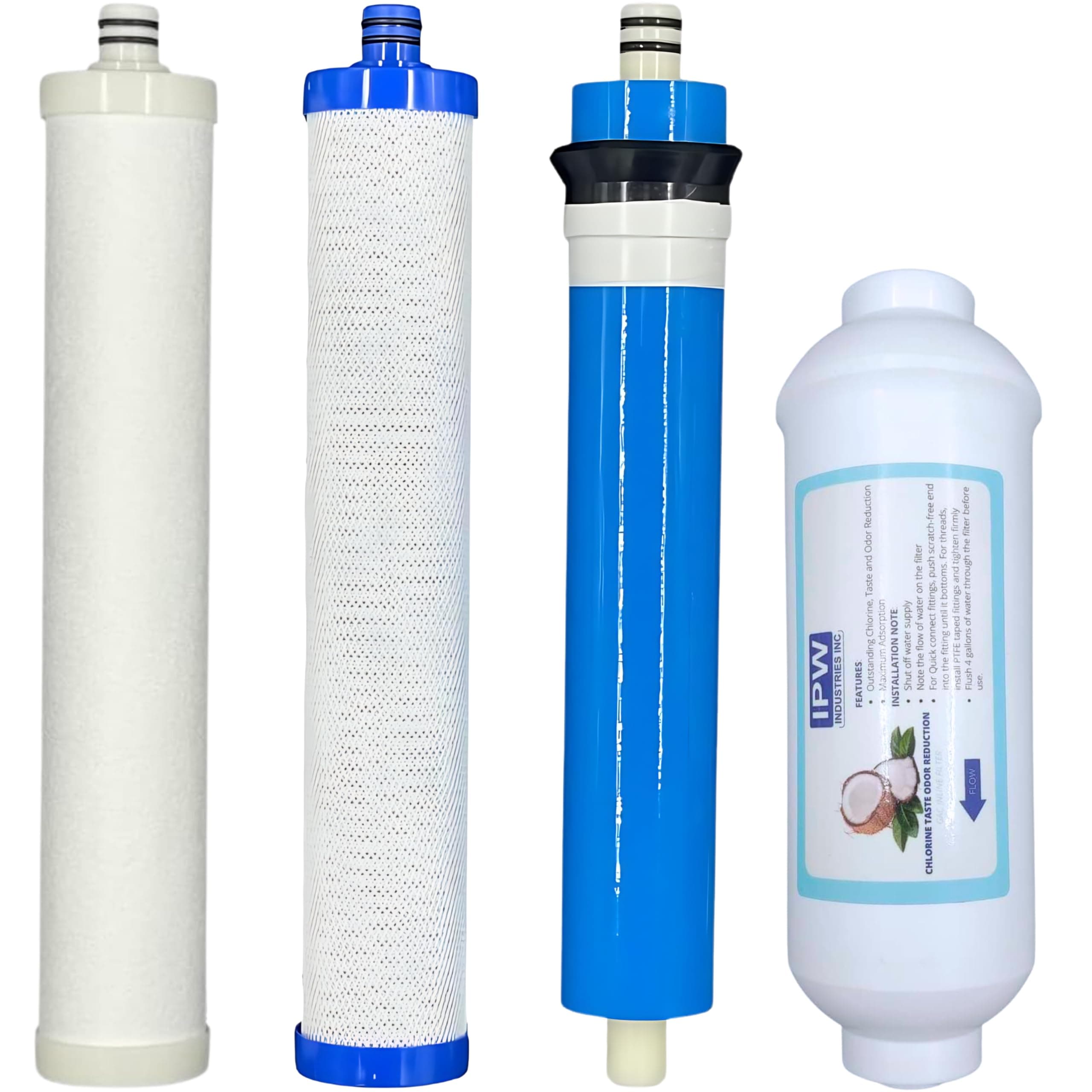 Culligan AquaCleer AC-30 Reverse Osmosis System Compatible Replacement Cartridge, Filter, and Membrane - 4 Set