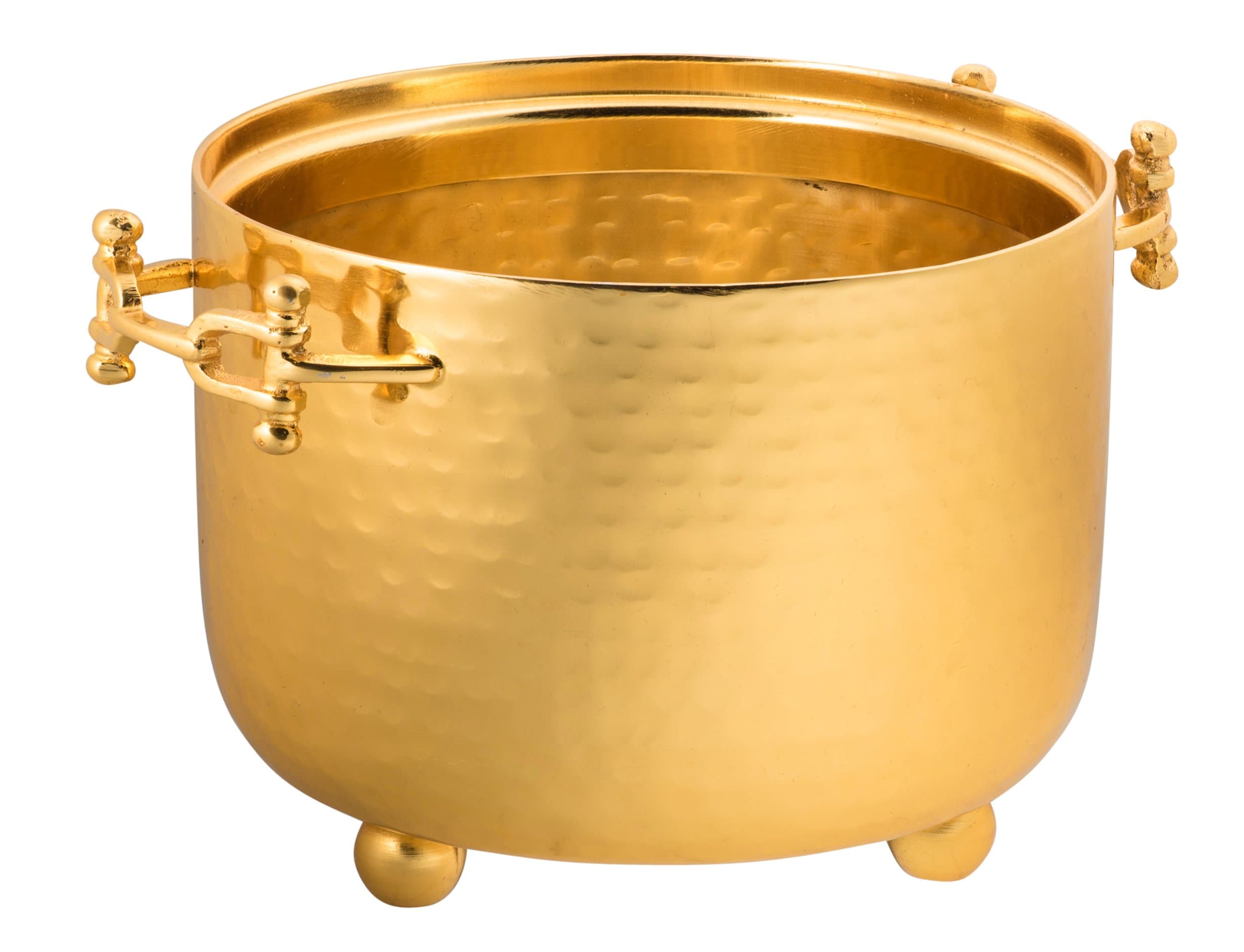 The Decorizer POUND container holder with Buckle Handle (Gold)