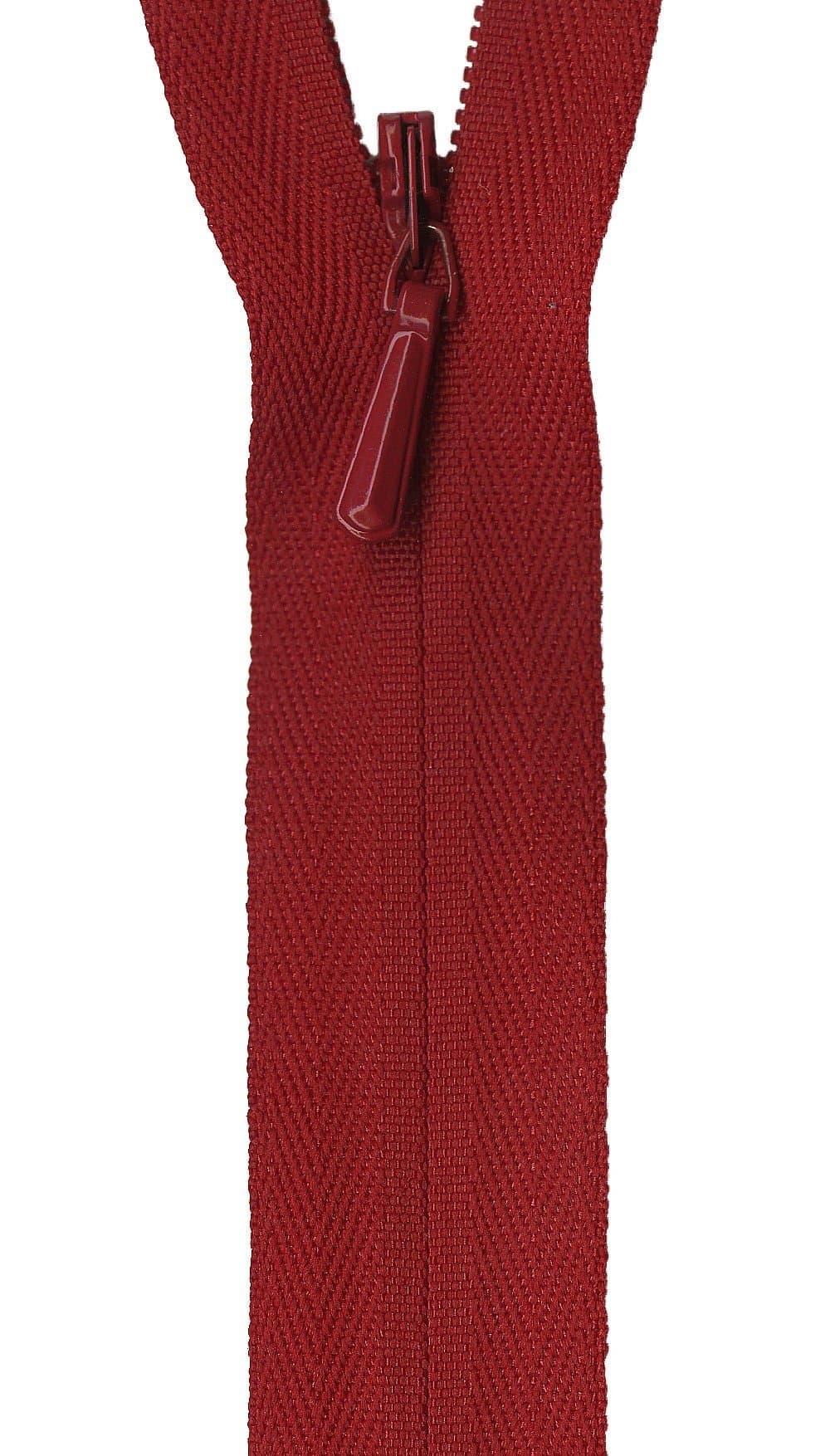 Unique Invisible Zipper 22", Red