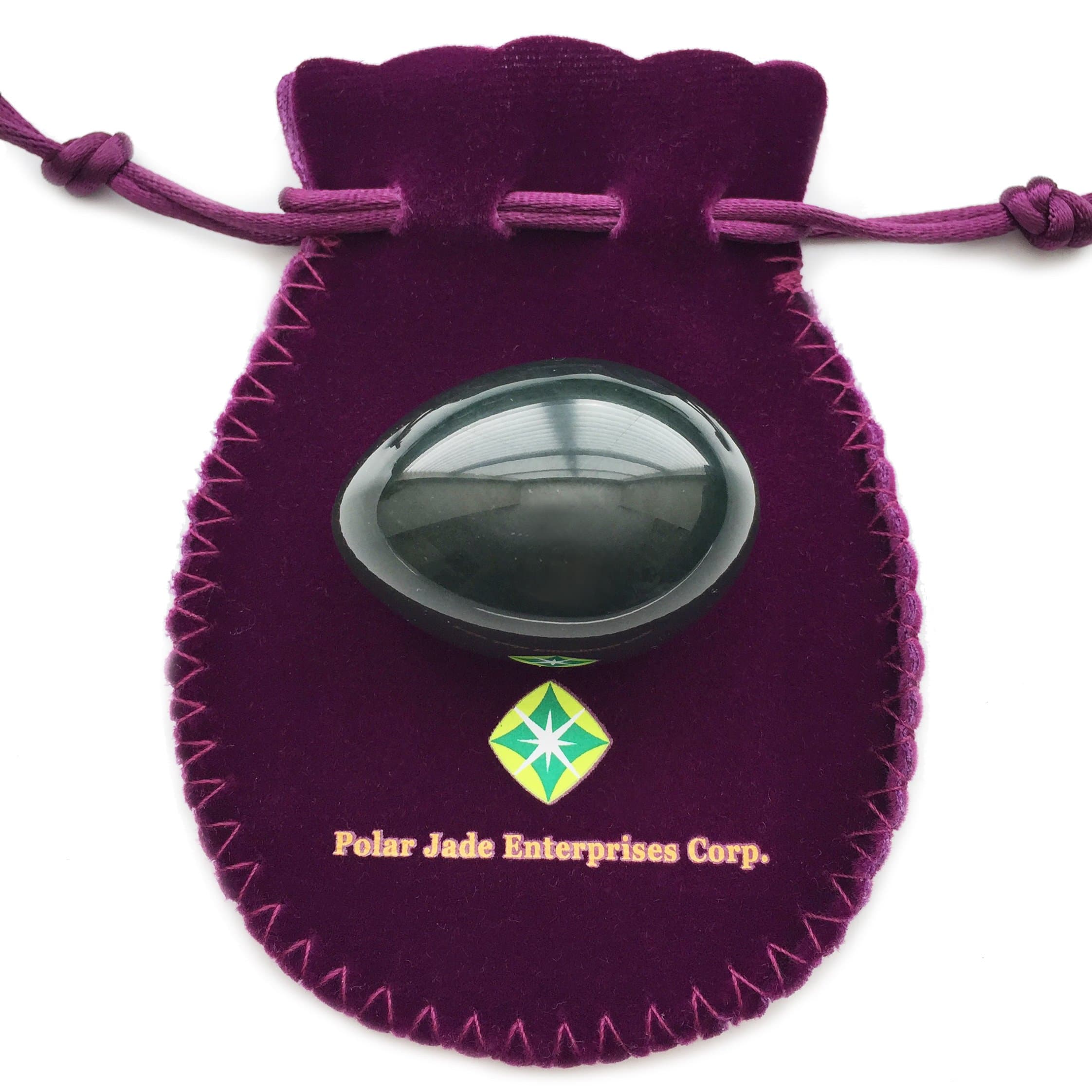 Real Jade Egg, Centrally & Vertically Drilled Yoni Jade Egg, M size (35x40m)