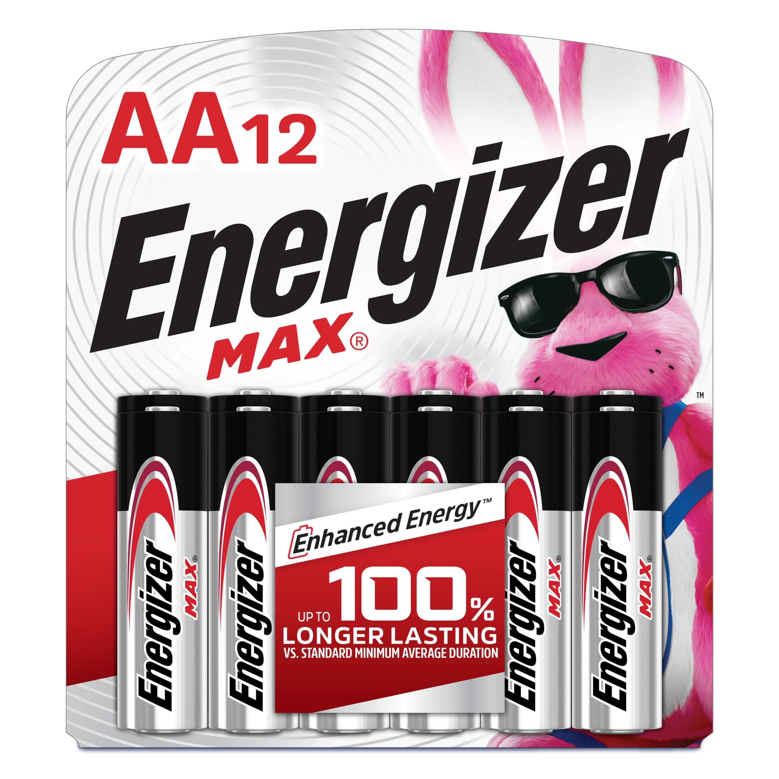 MAX AA Batteries, 12 Pack, Double A Alkaline Batteries