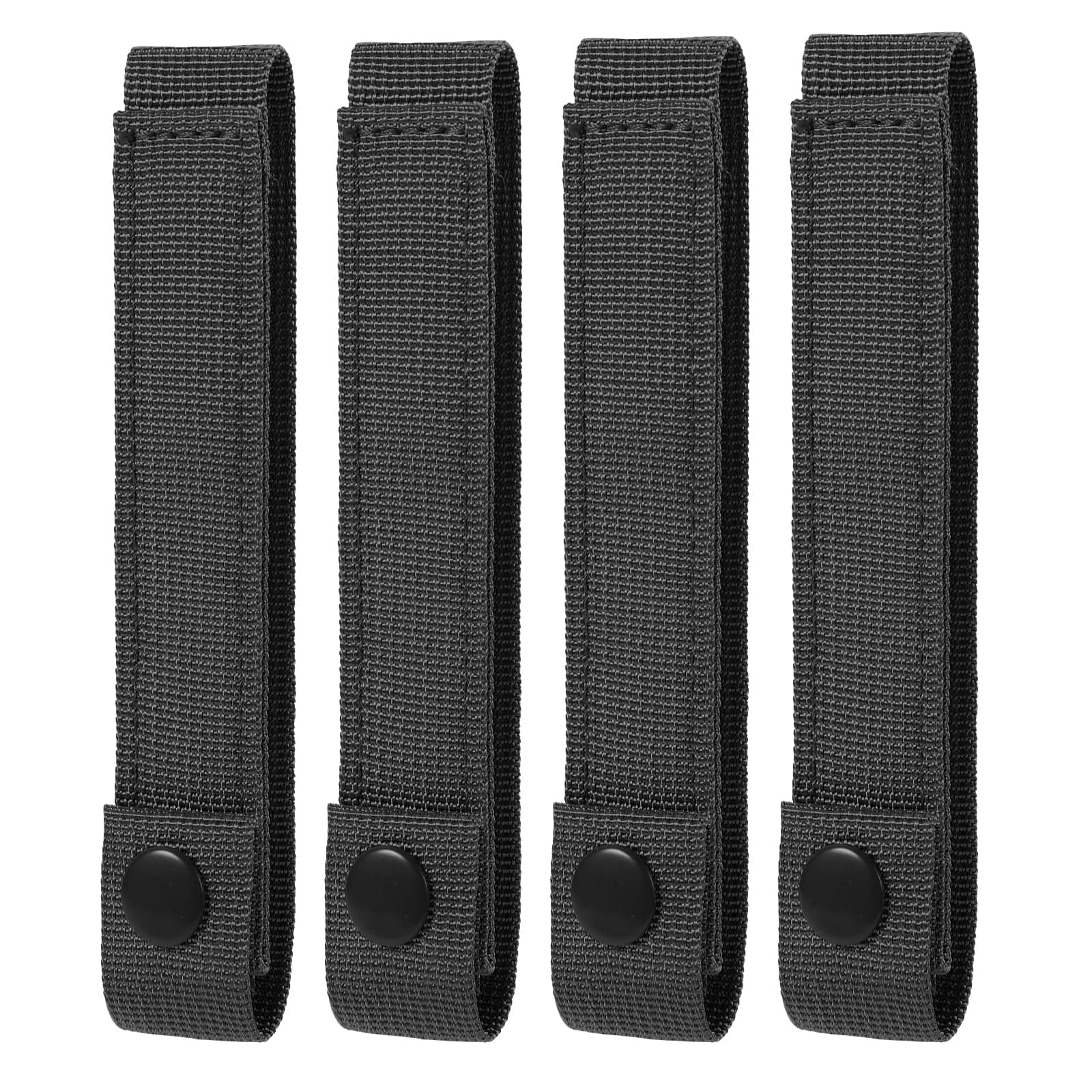 4 Pack Molle Straps with Snaps 6 inch, Tactical Mod Strap Molle Webbing Straps, Military Backpack Attachment Snap Strap