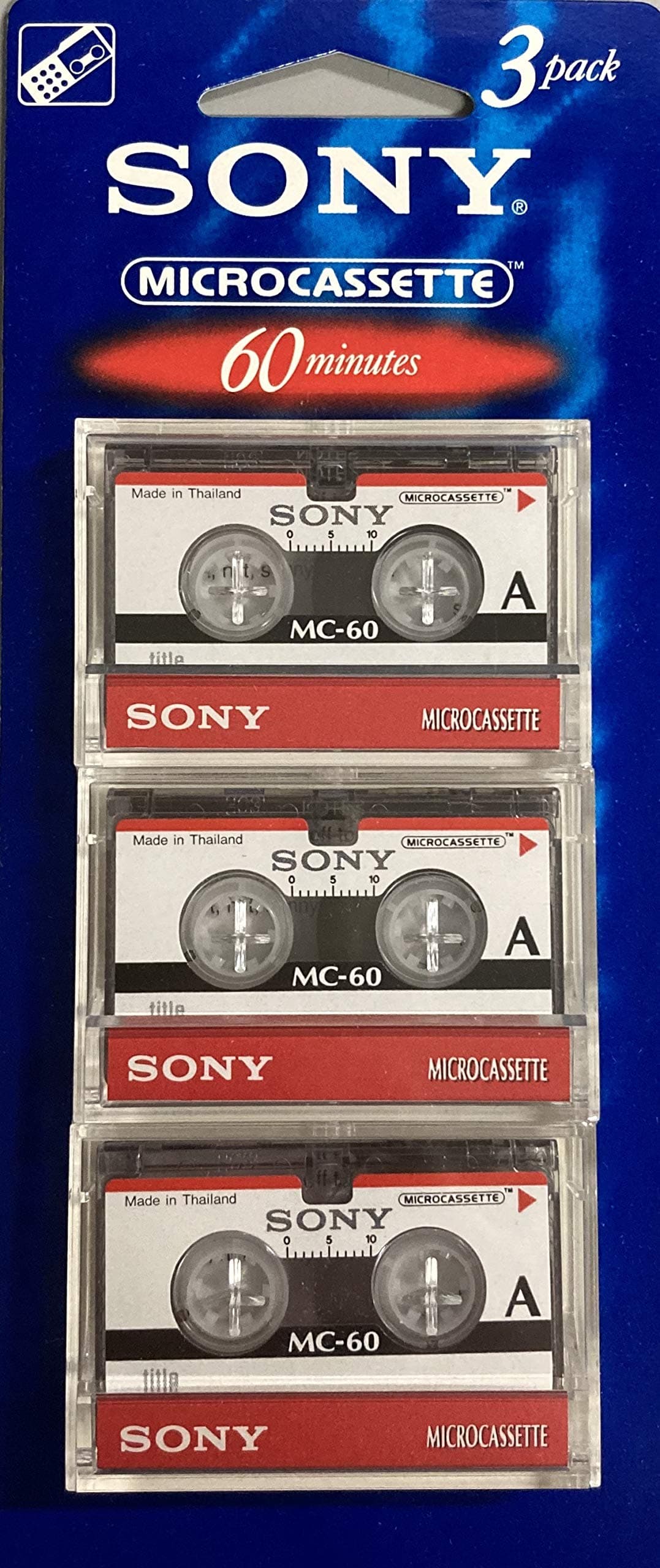 3MC-60B Microcassette - 3 Pack