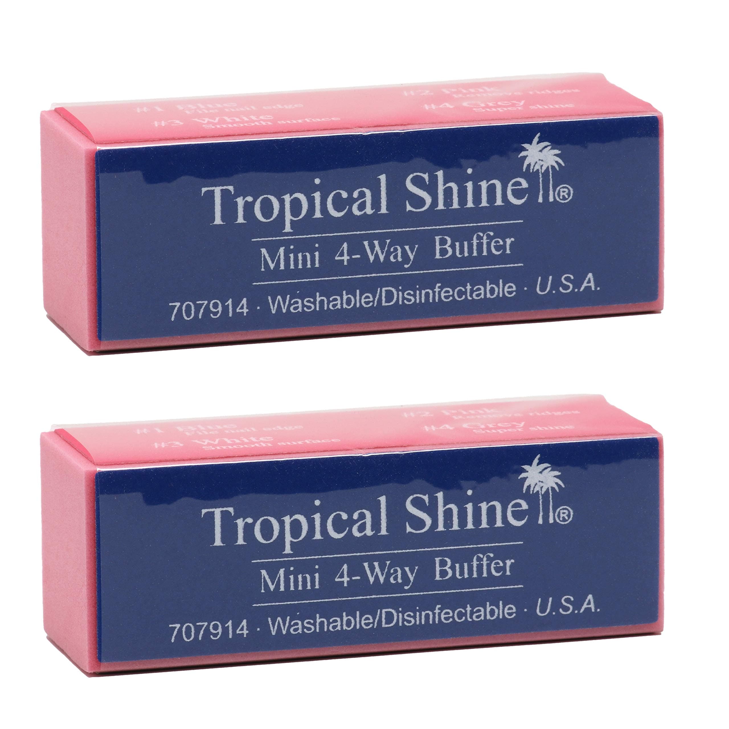 Tropical Shine Mini 4-Way Nail Buffer Block 2 piece by Tropical Shine