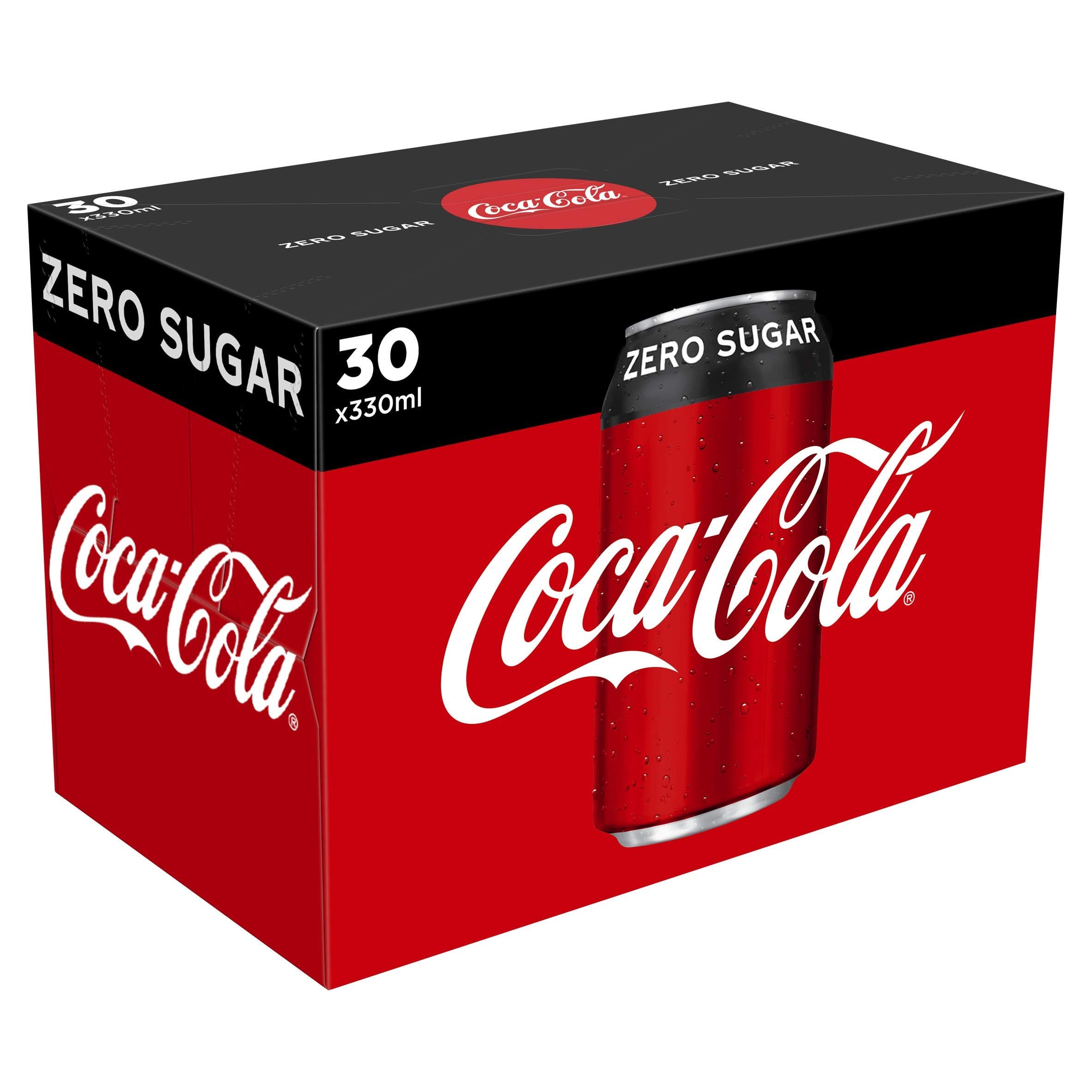 Coca Cola Zero Sugar Multipack Cans - Pack of 30 x 330ml