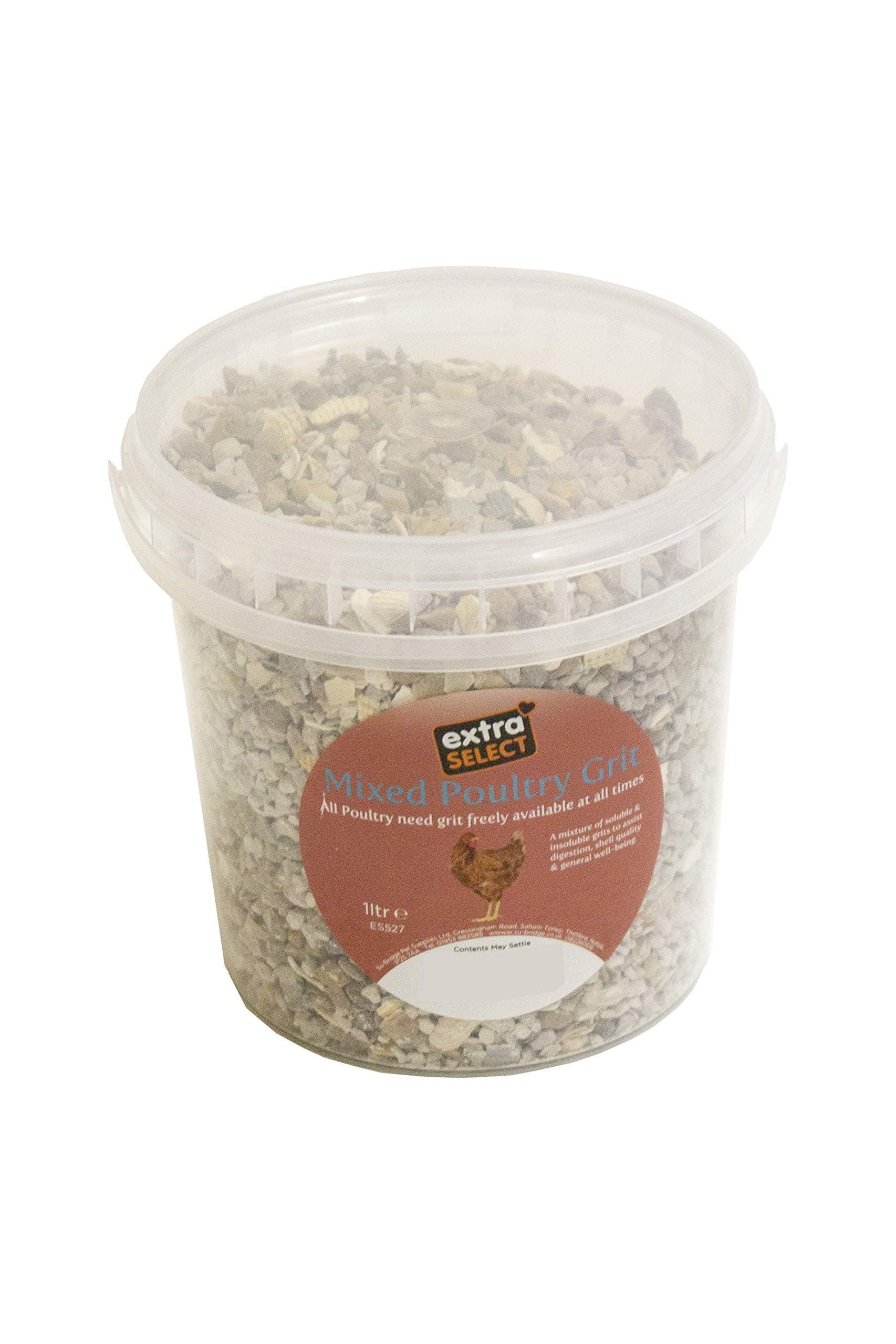 Extra Select Mixed Poultry Grit Tub, 1 Litre