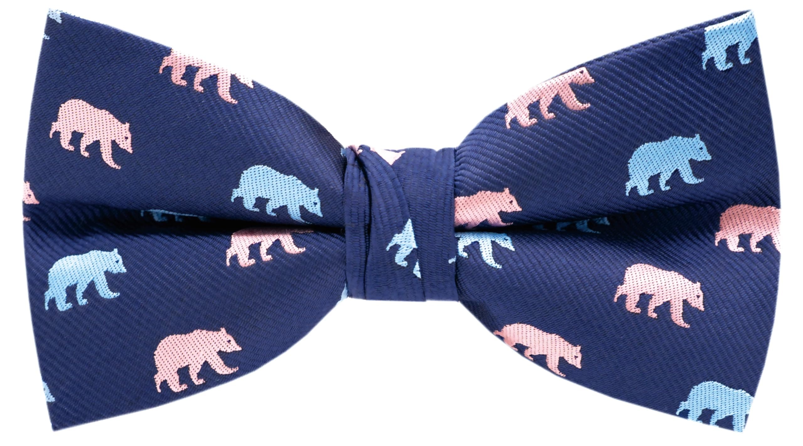 Mens Bow Tie Handmade Pre-Tied Fun Pattern Bow Ties for Men