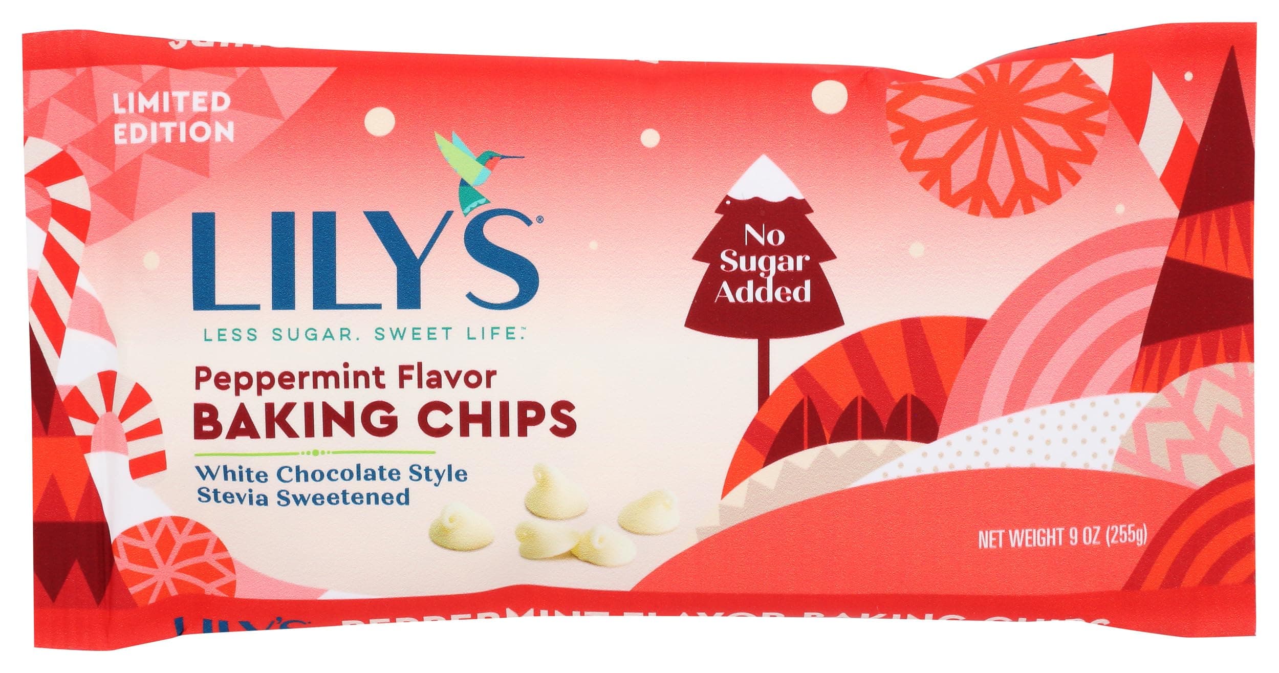 LILYS CHOCOLATE Peppermint Flavor Baking Chips, 9 OZ