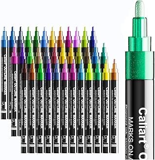 Caliart 36 Colors Outline Markers