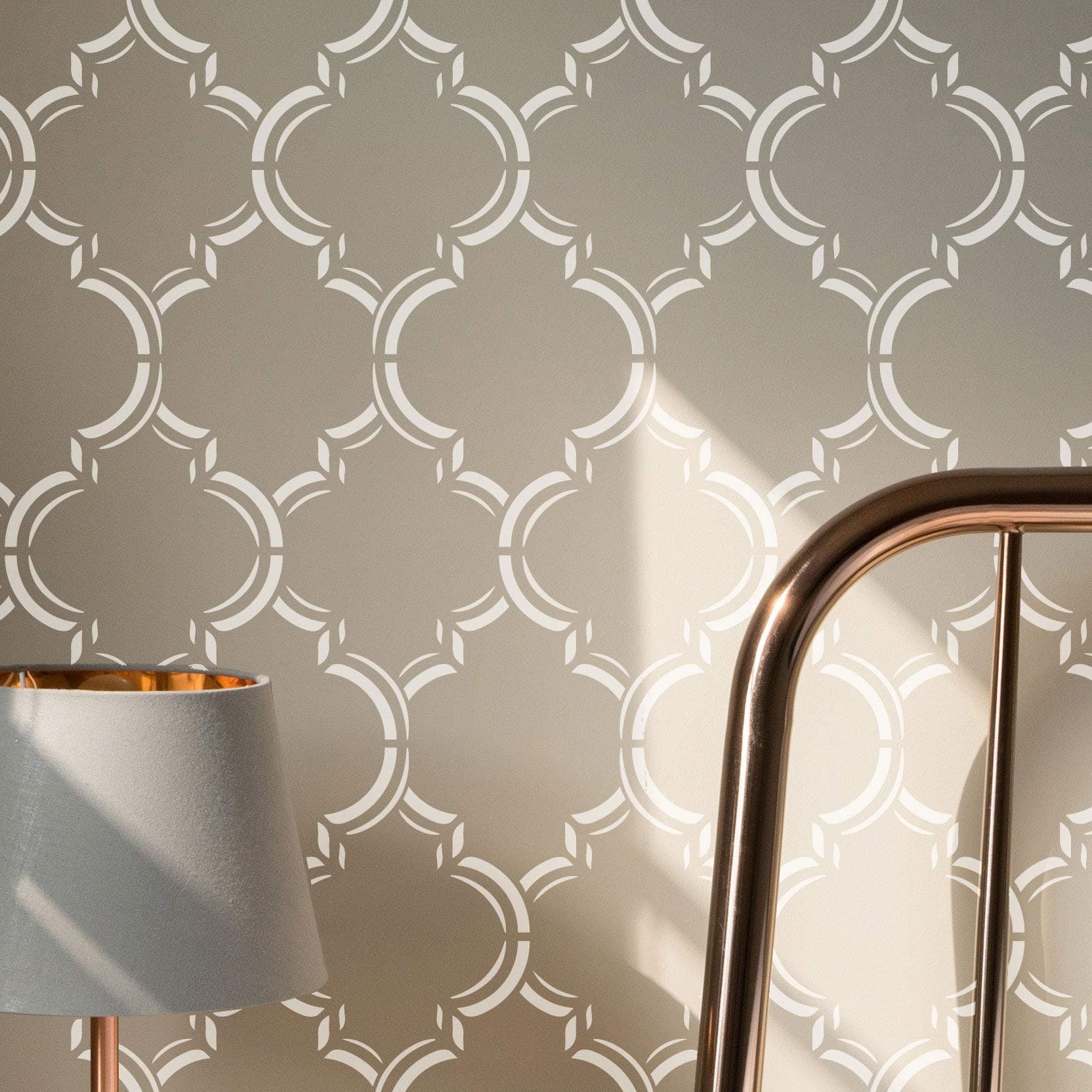 2 Pack, Moroccan Dream Allover Stencil, Large Wall Stencil, Modern Wall Stencils for Painting, Stencils For Walls, Marrakech Wall Stencil