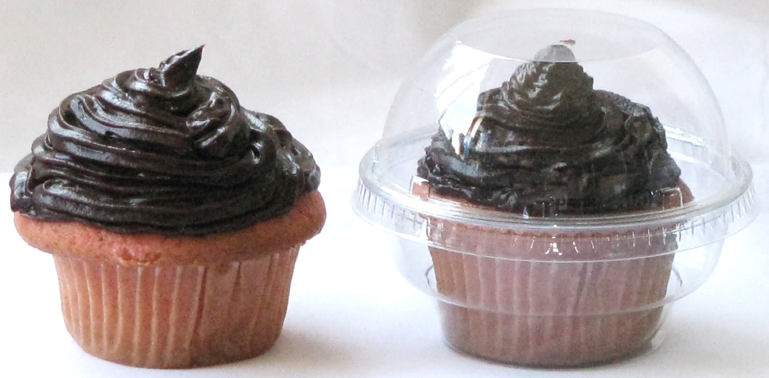 Clear Cupcake Muffin Single Individual Dome Container Box Plastic (50)