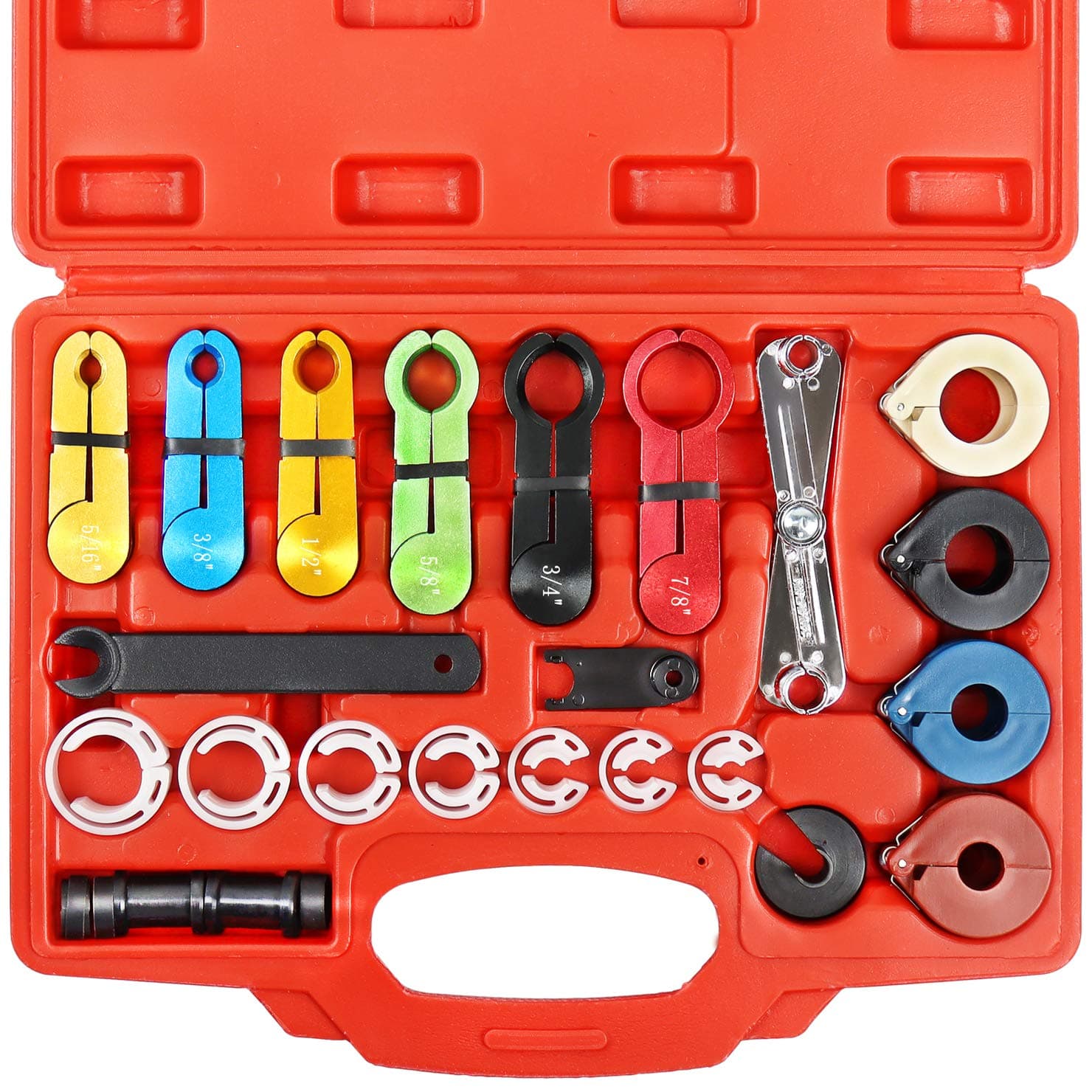 YSTOOL Master Quick Disconnect Tools 22PCS Kit for Automotive AC Line Fuel Hose and Transmission Oil Cooler Tube to Repair Fuel Pump Fuel Filter, Compatible with GM Ford Dodge Mazda and Chrysler