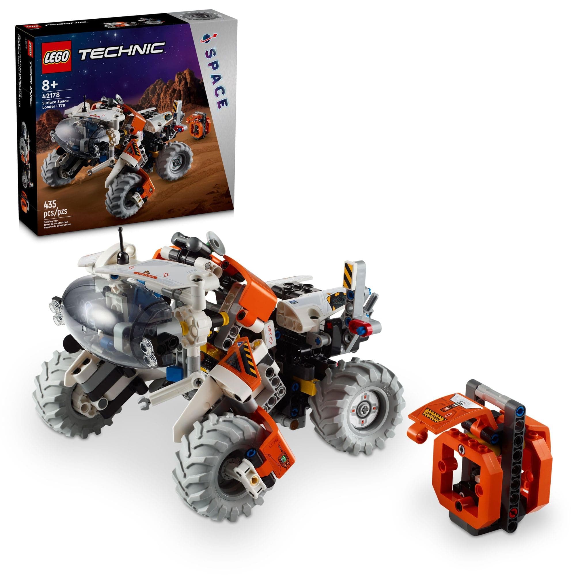 Technic Surface Space Loader LT78 Building Set, Space Toy for Adventure, Construction, Exploration and Building, Gift for Imaginative Play, Birthday Gift for 8 Year Old Boys & Girls, 42178