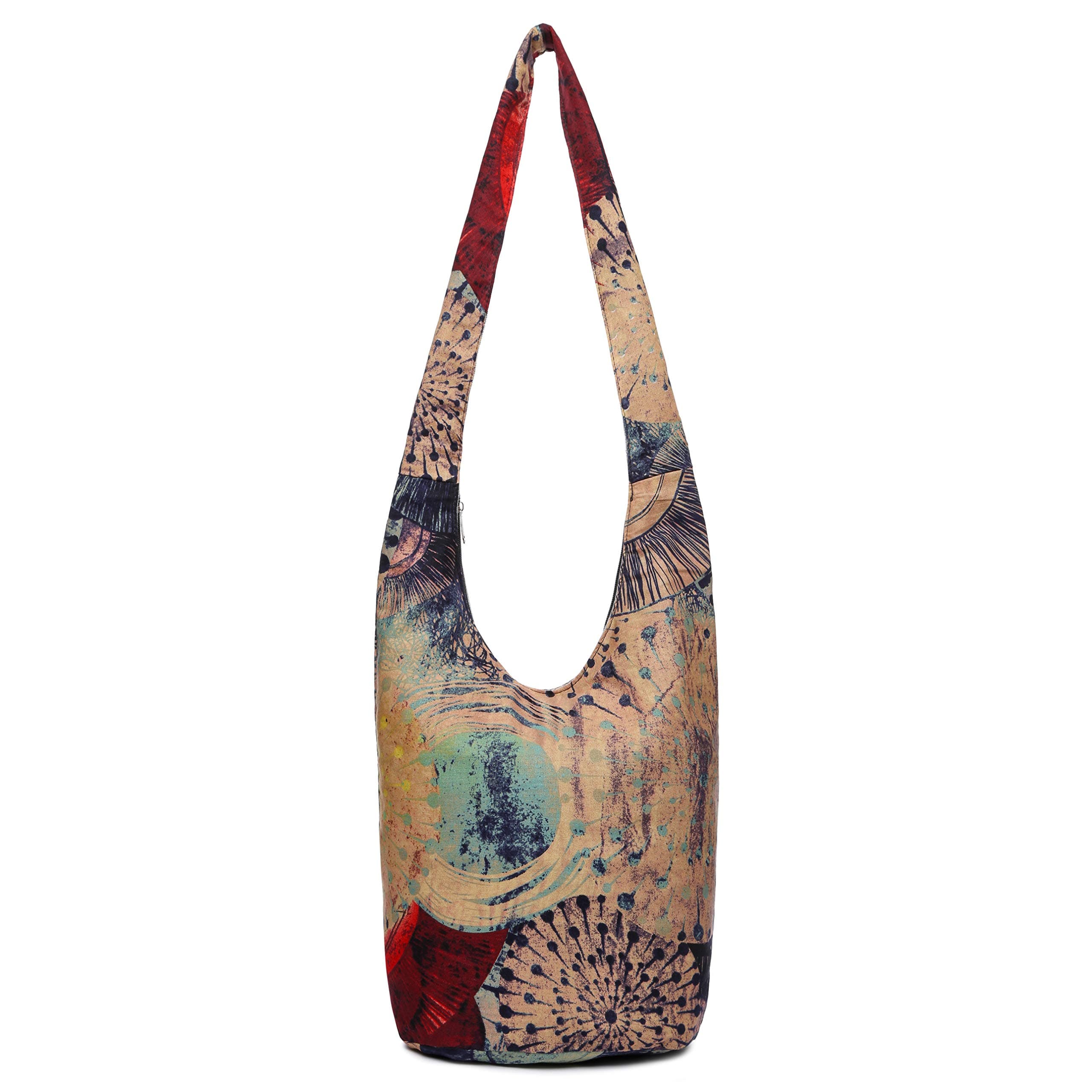 Women Shoulder Handbags Fashion canvas Hippie Crossbody Bags Bohemian Animal Prints Hobo Bags