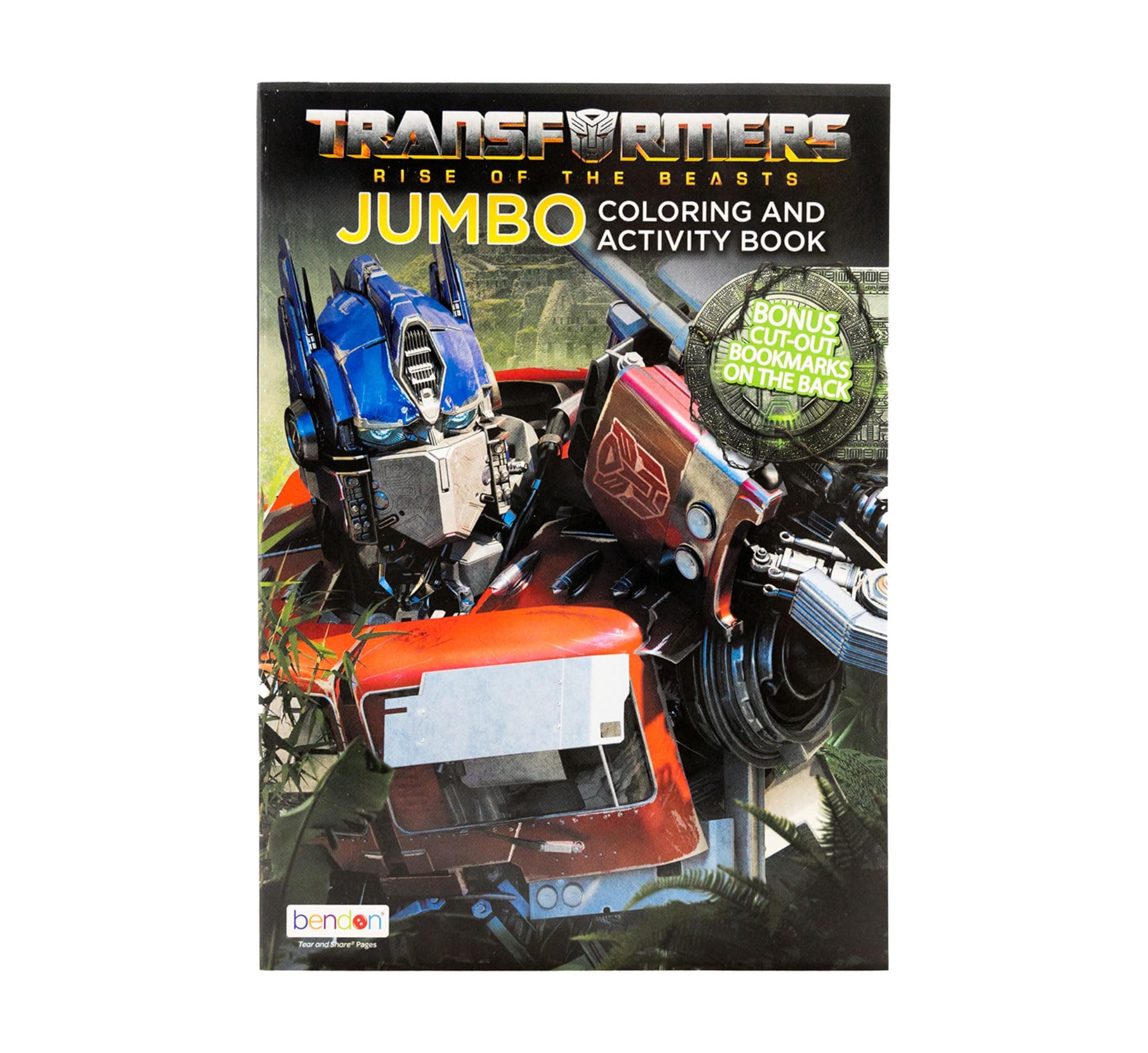 BAZIC Products Transformers Coloring Book 1 Title, Fun Game Workbook for Learning Drawing Coloring, Gift for Kids Toddler Activity at Classroom Home, 80 Pages 1-Pack