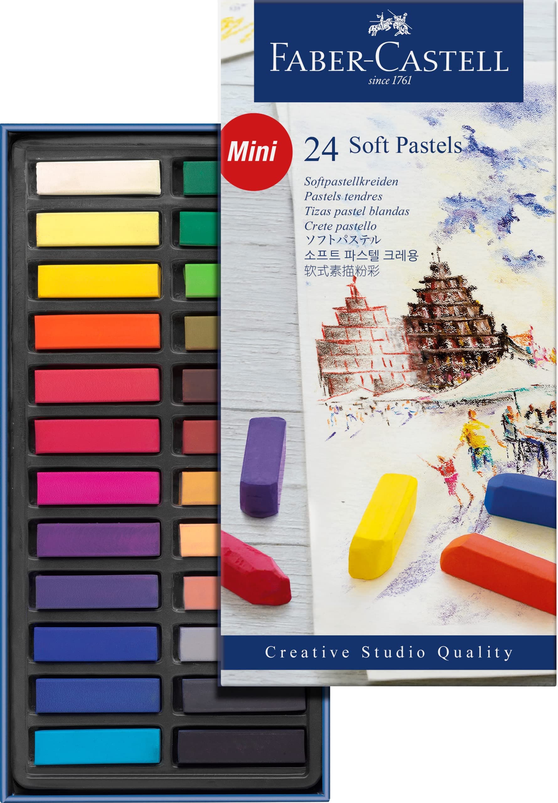 Creative Studio Soft Pastel Mini Sticks (1.25”) - 24 Vivid Colors
