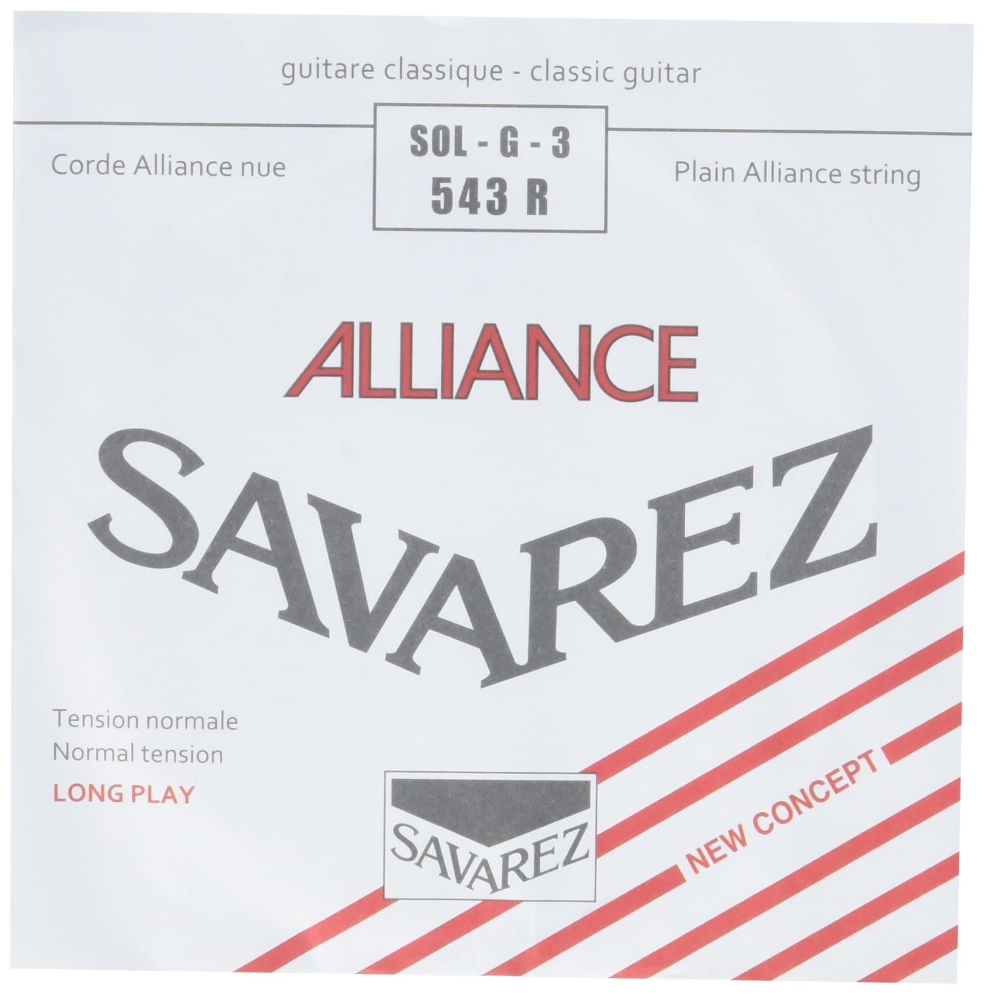 Savarez Strings for Classic Guitar Alliance HT Classic 543R single string G3 Carbon standard, Fits string set 540R, 540ARJ, 540RH, 500AR, 500ARJ, 510AR, 510ARJ