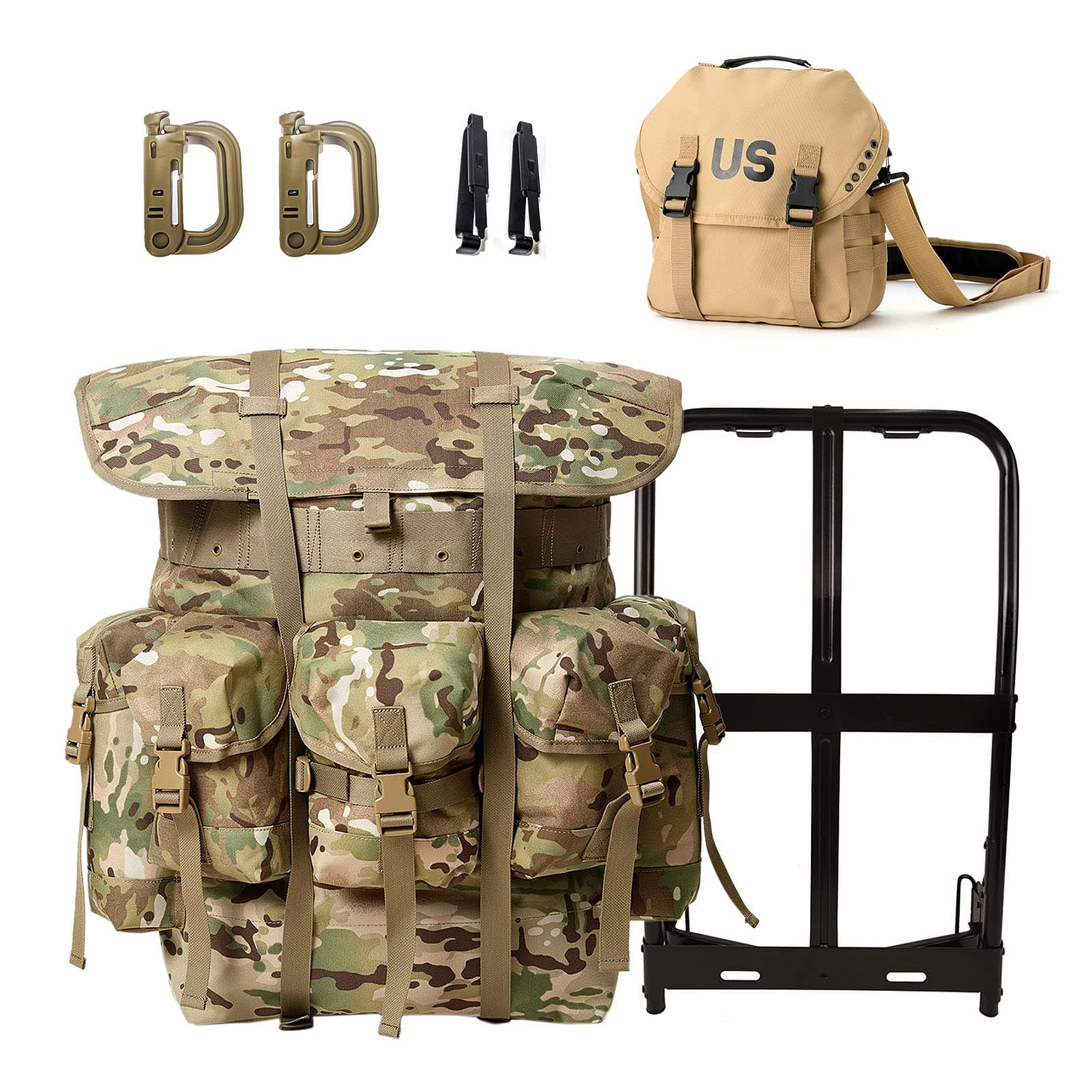 MT Military Rucksack Alice Pack Army Backpack and Butt Pack