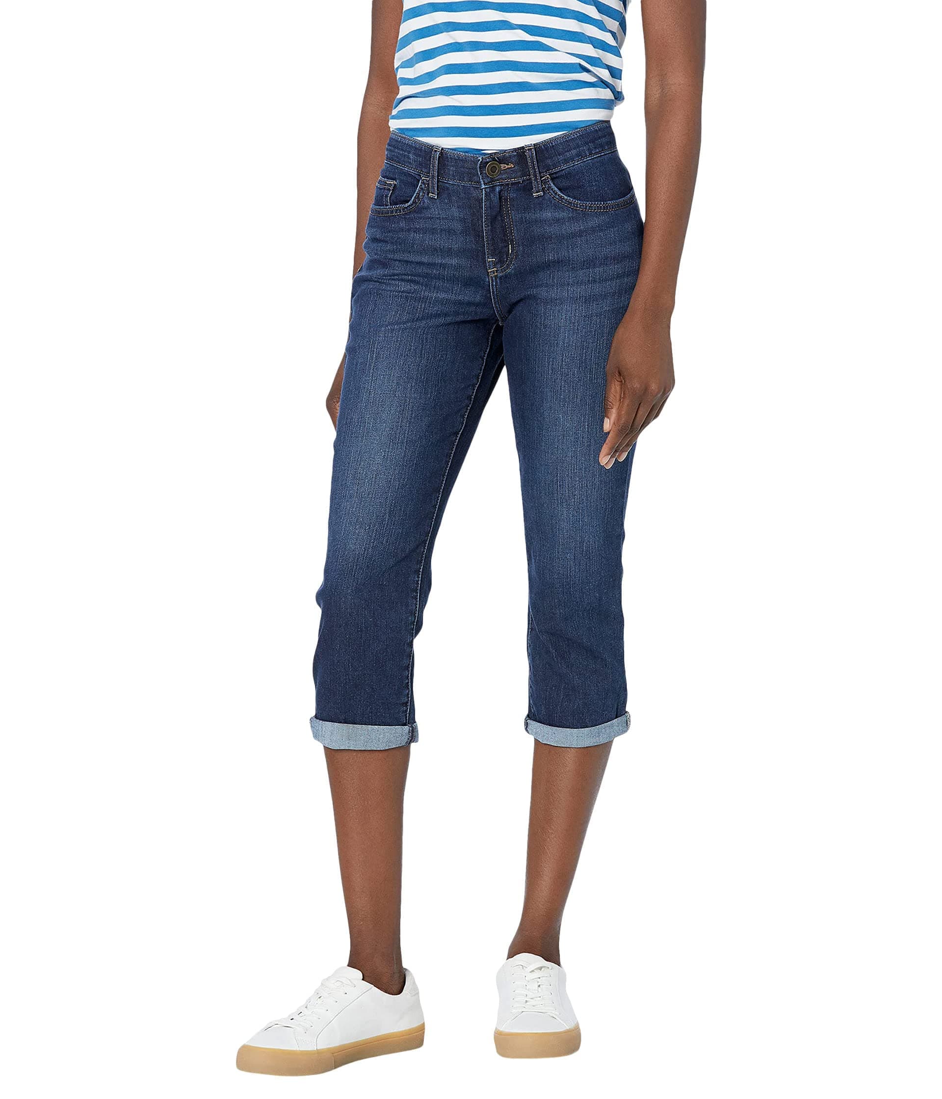 LeeWomen's Flex Motion Regular Fit 5 Pocket Capri Jean