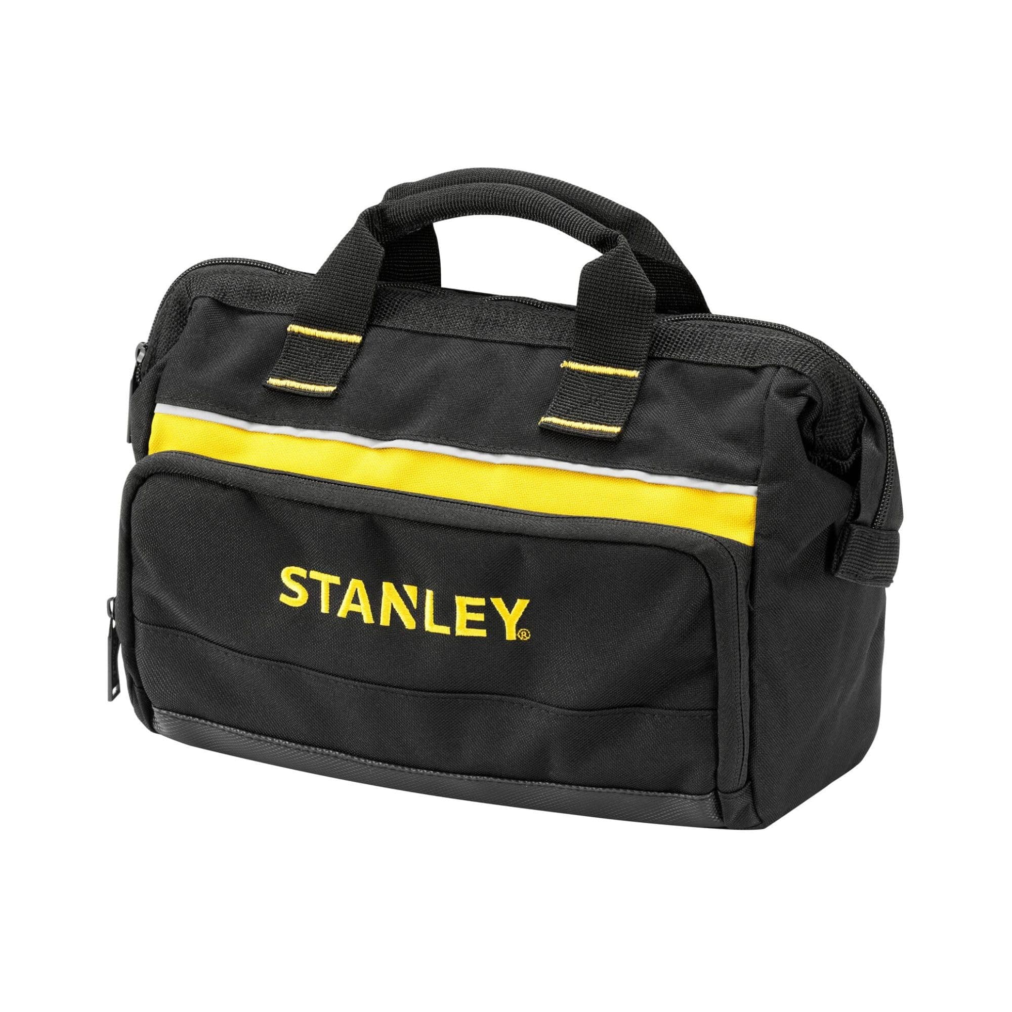 STANLEY Tool Bag (12 inches) - Multiple Pockets for Tool Organisation, Heavy-Duty 600 Denier Fabric, Black, 30 x 25 x 13 cm, 1-93-330