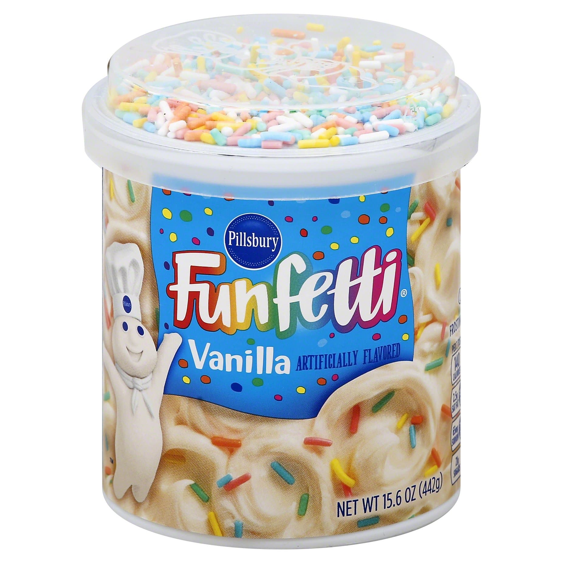 Funfetti Frosting, Vanilla, 15.6 oz