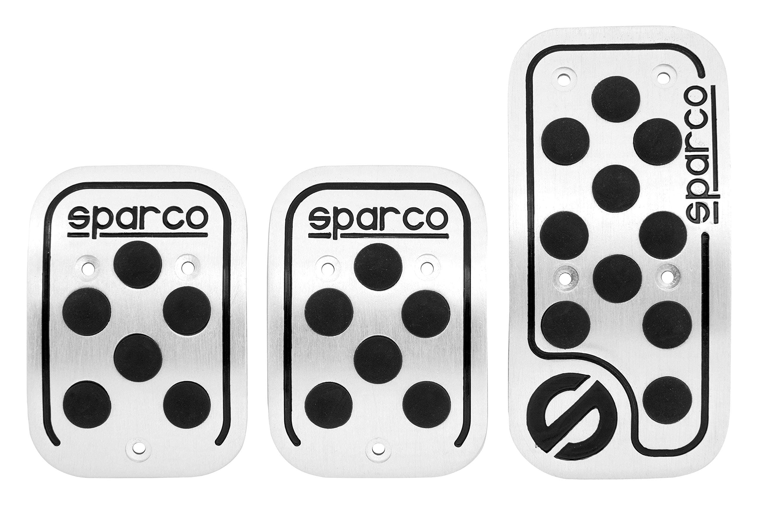 Sparco SPC0406BK Racing Pedal Set Rubber Blacks