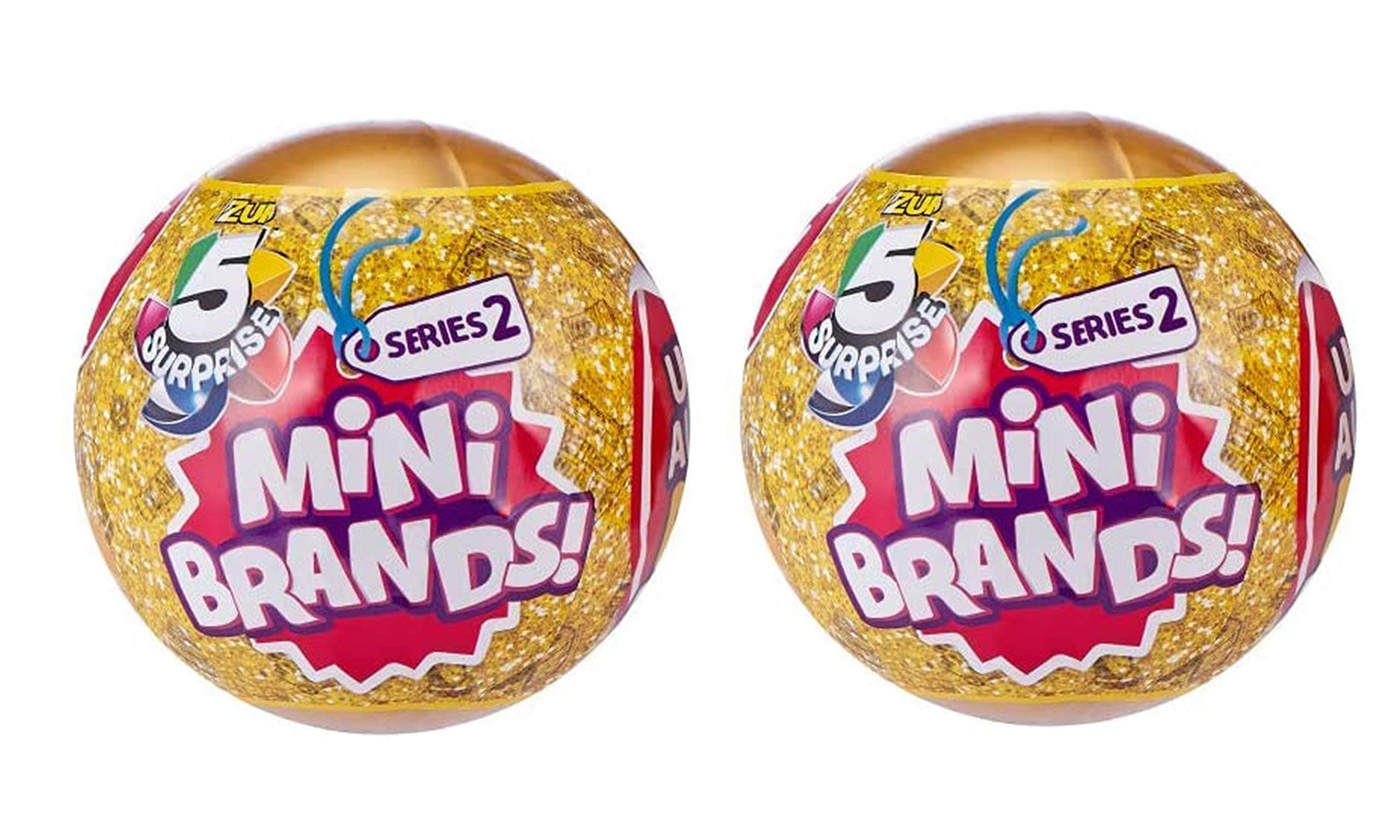 5 Surprise Mini Brands! Series 2 (Pack 2), Multicolor