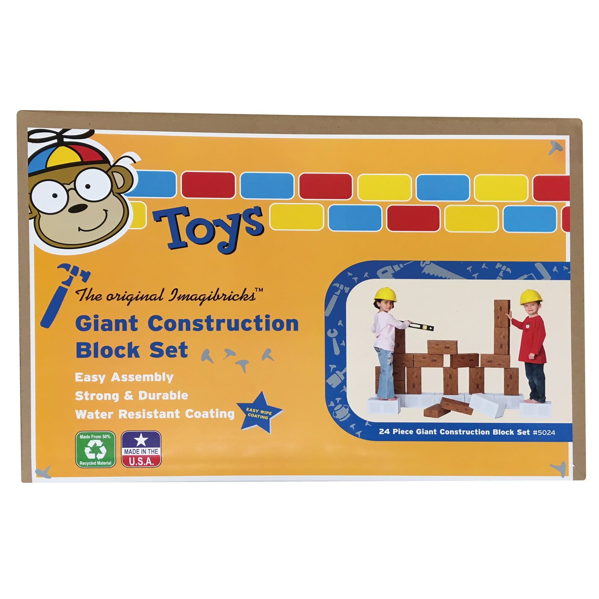 Smart Monkey ToysGiant Construction Box Set (24 Piece)