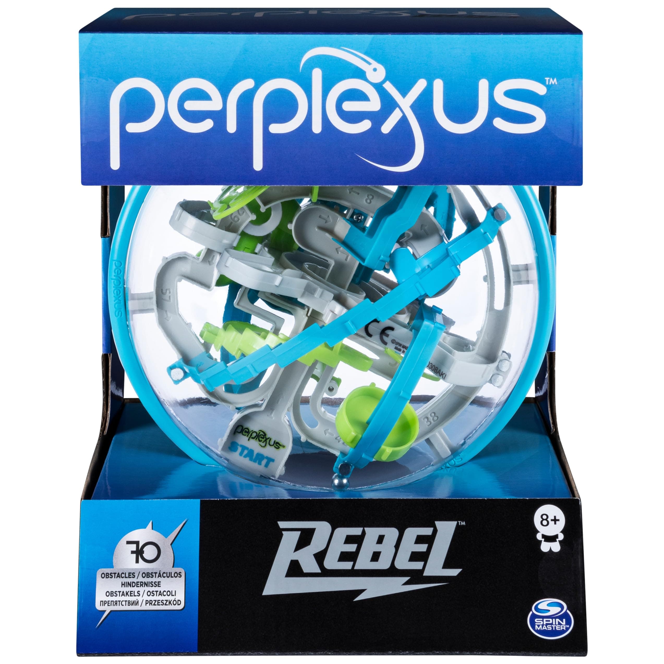 Perplexus Rebel 3D Maze Game Brain Teaser Gravity Puzzle Ball, Cool Stuff Adult Toy, Anxiety Relief Items, Sensory Toys for Adults & Kids Ages 8+