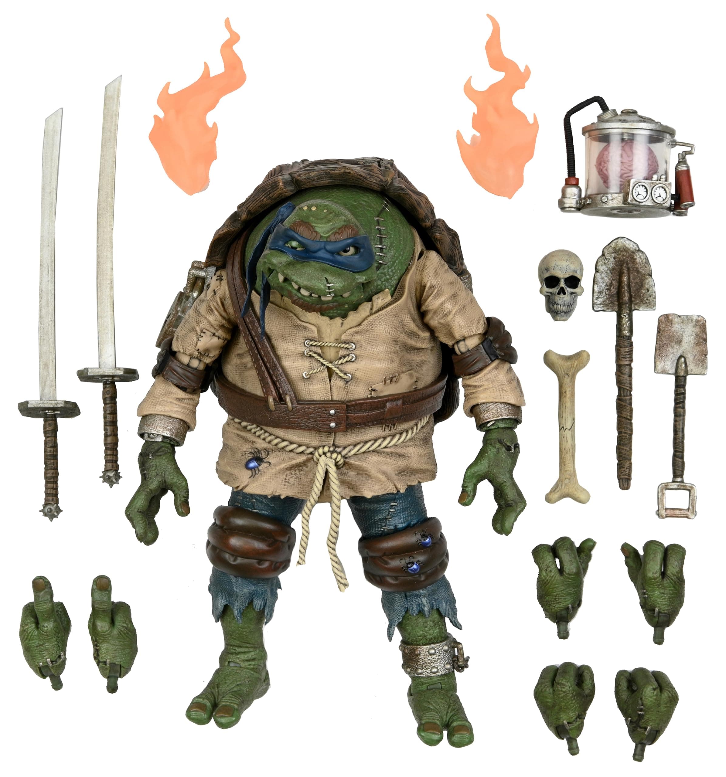 NECA Universal Monsters TMNT 7" Scale Action Figure - Ultimate Leonardo Hunchback