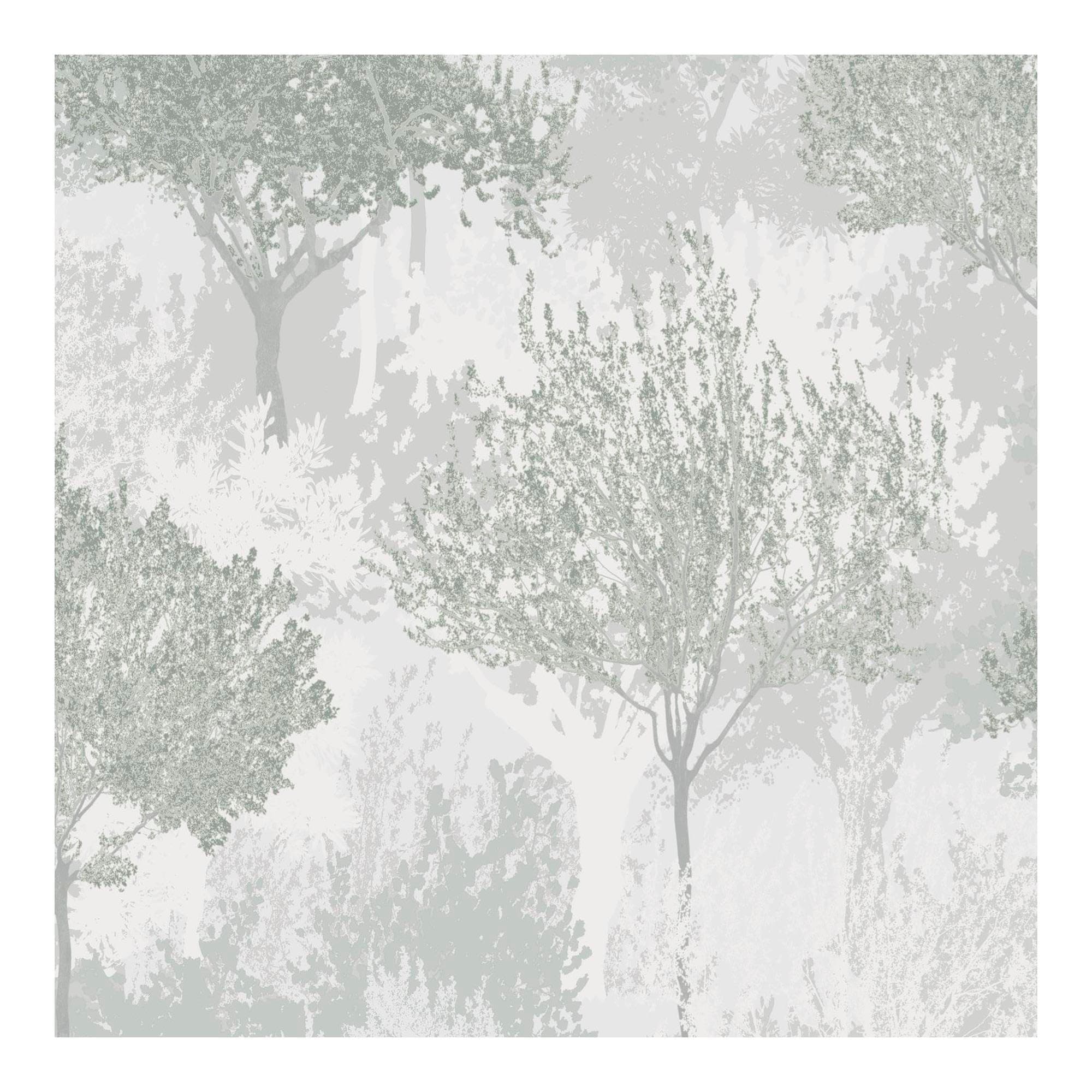 Superfresco Easy Birch Sage Removable Wallpaper Green