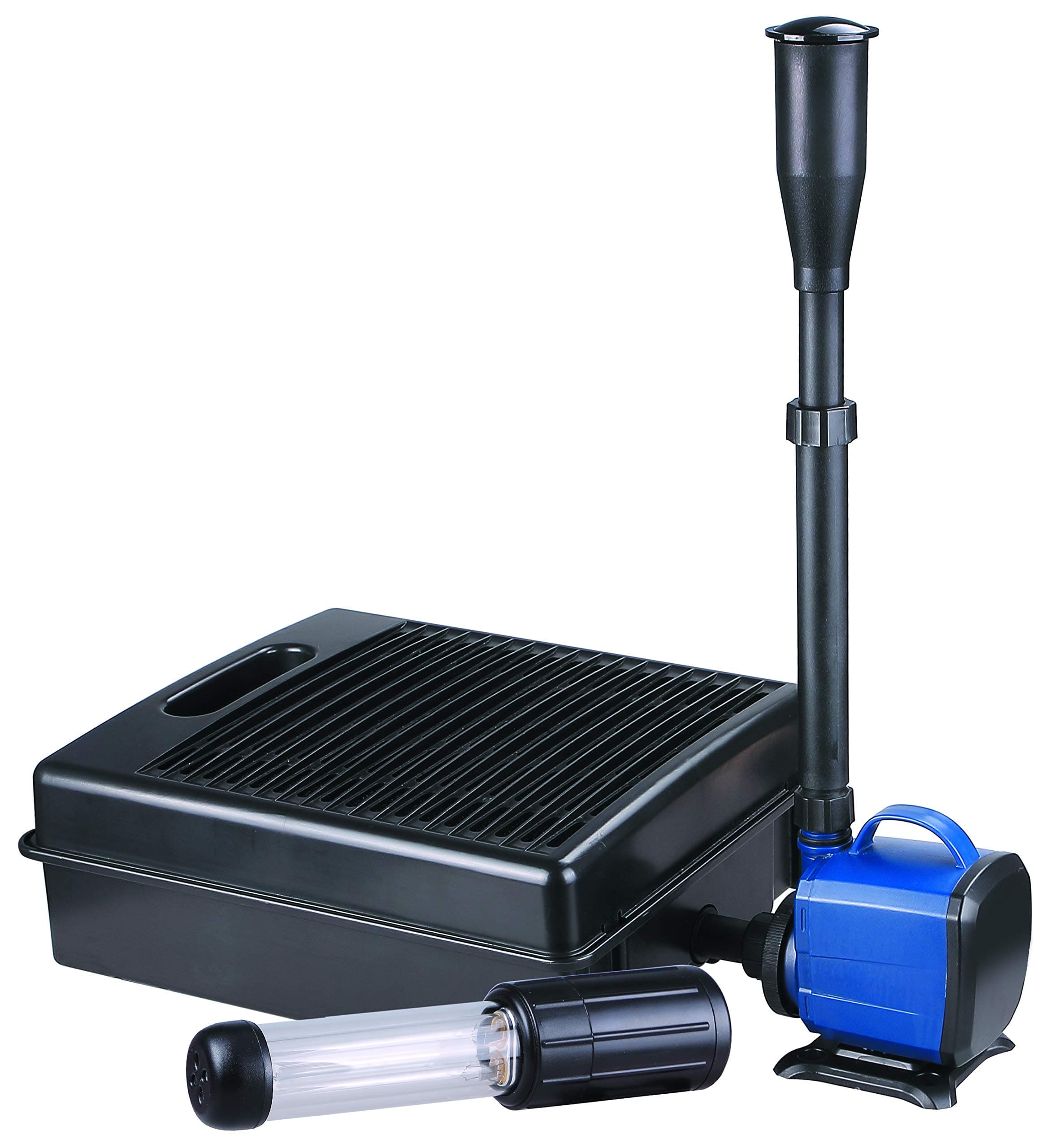 XiLONG Small Pond Pump with Filter UV Light Pump for Ponds Water Filter for Fish Koi Pond Fountain 3000 L/H 4.9M Lead