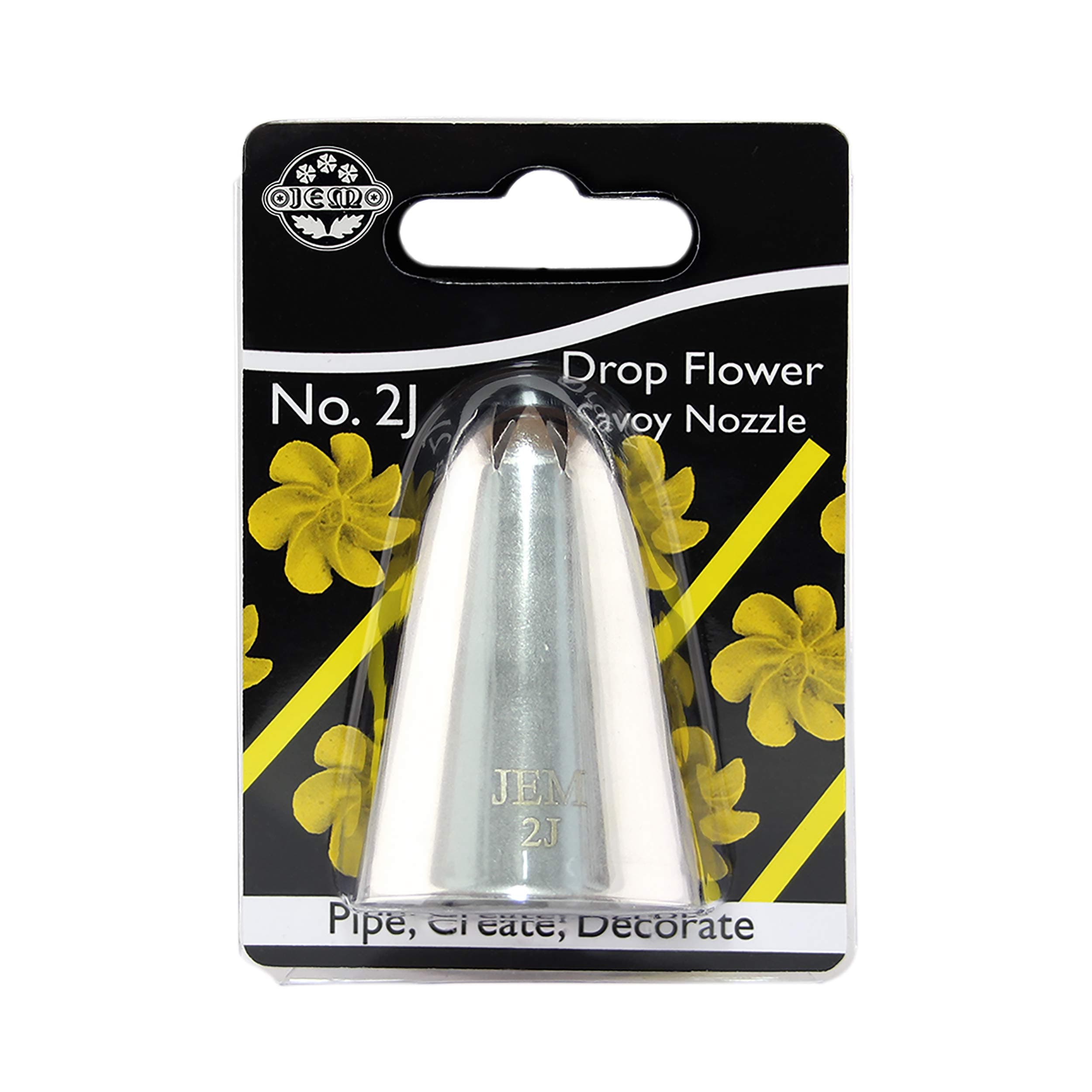 JEM Medium Curved Star Savoy Piping Nozzle Decorating Tip #2J