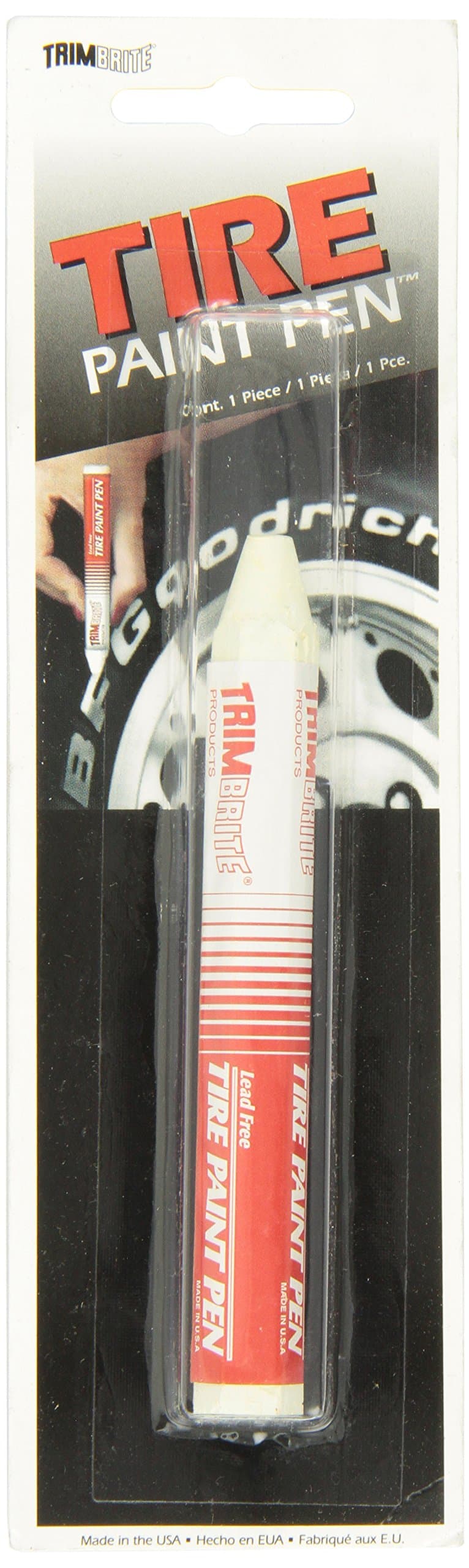 Trimbrite T1925 White Tire Pencil