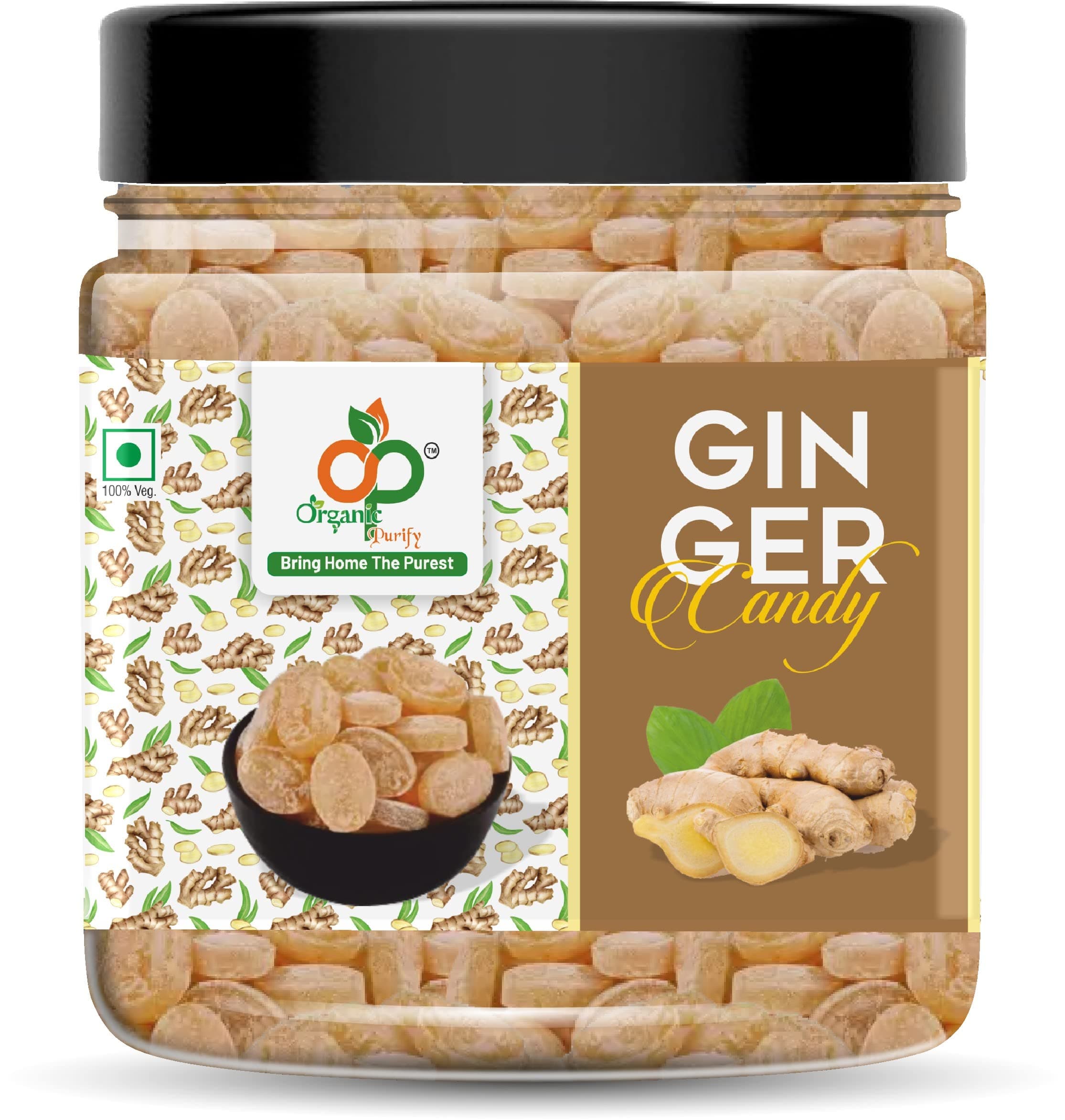 Ginger Candy, Adrak Flavoured 400Gm Jar Pack