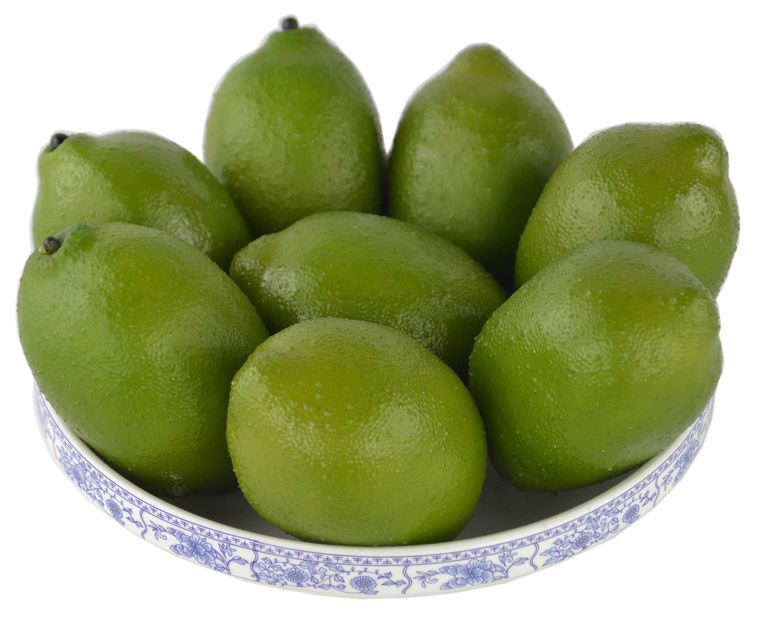 JEDFORE Artificial Lemons Simulation Lifelike Small Lemons Fake Fruit for Home Kitchen Wedding Party Decoration Photography 10pcs Set (Green)