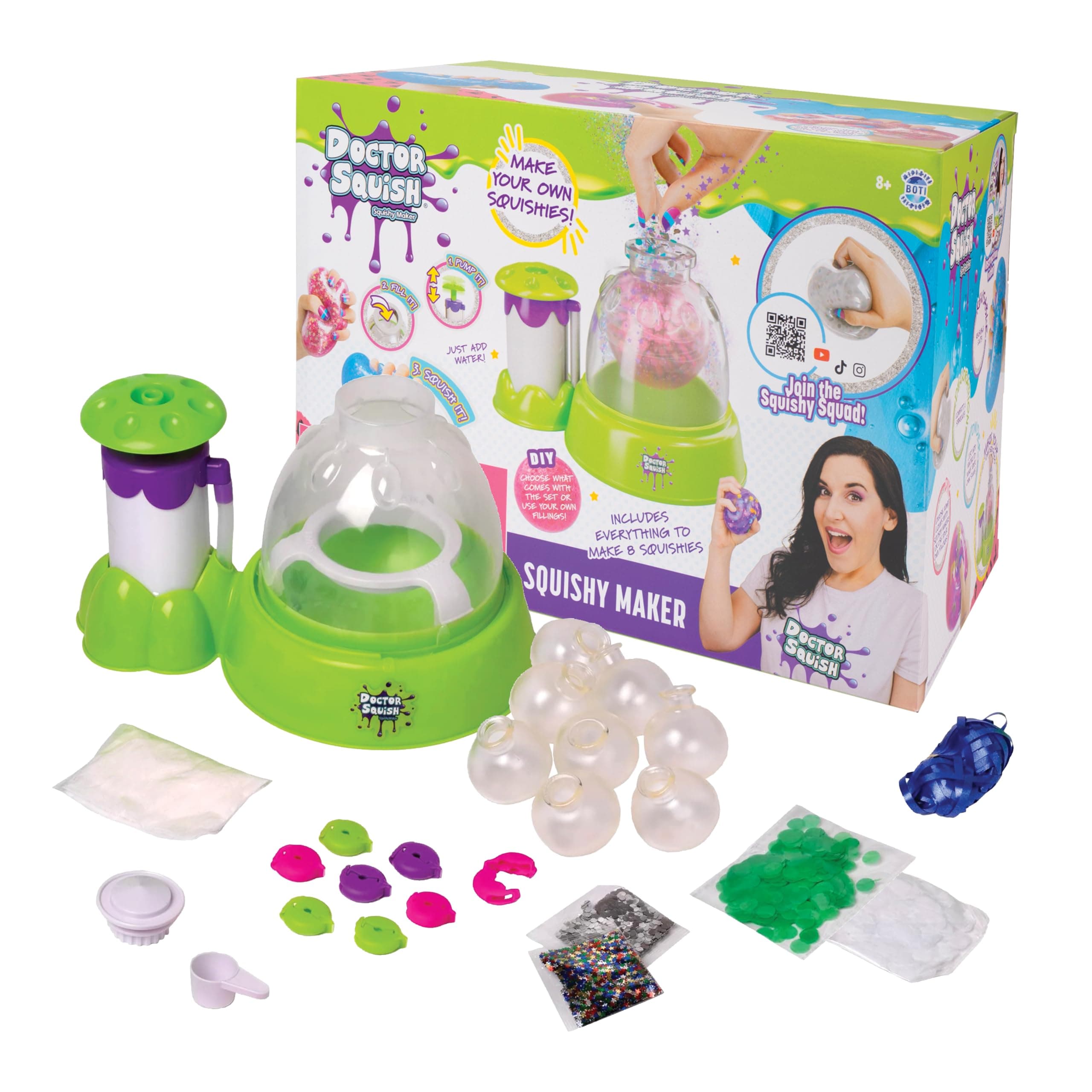 Dr. Squishy - Squishy Maker Station - Make Your Own Squishies! Full of Squish! Doctor Squish from YouTube! Medium, Multicolor
