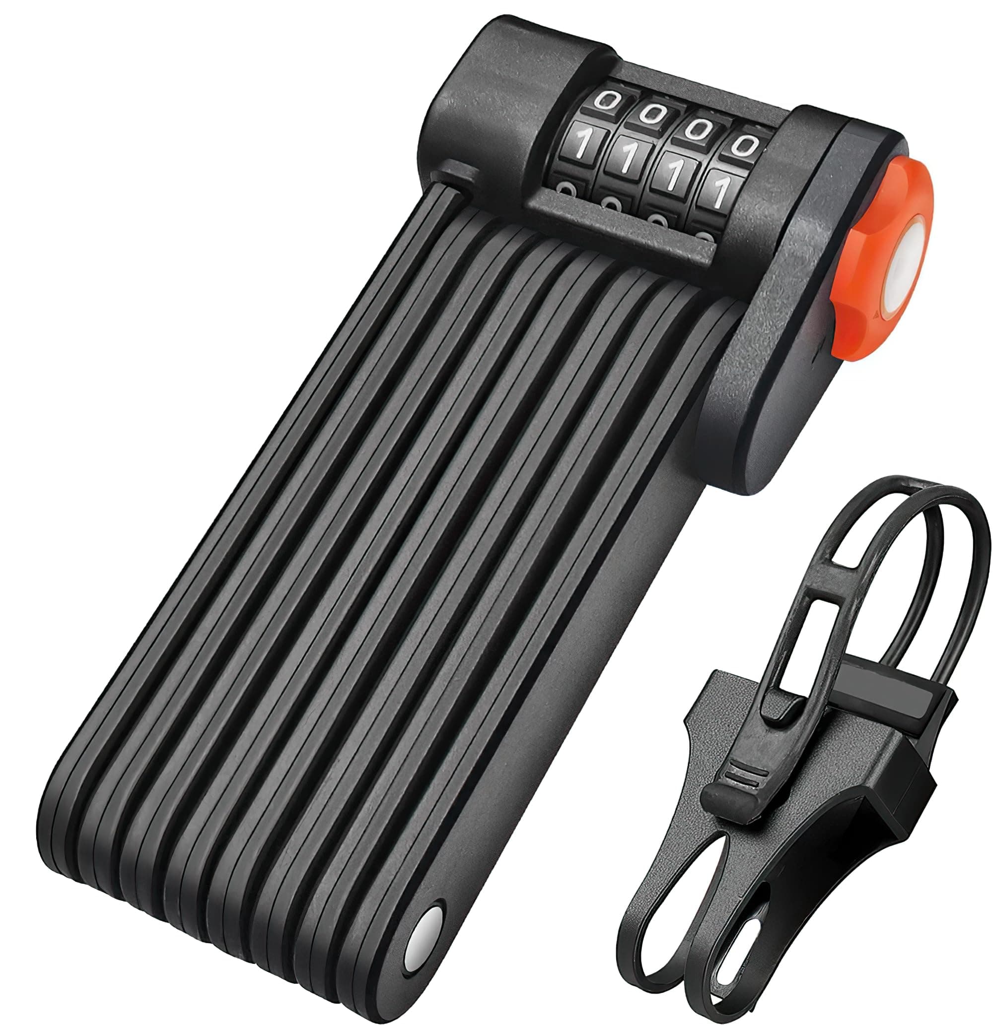 Rdusi Folding Bike Lock 4-Digit,[Reinforce Version] 85cm High Strength Alloy Steel Combination Folding Padlock,High Security Rust Prevention for Mountain Bike,E-Bike and Motorcycle