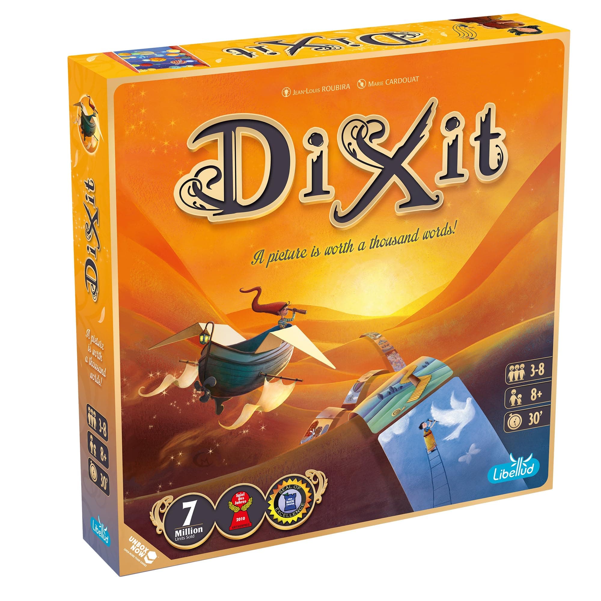 Dixit Board Game (2021 Refresh) - The Award-Winning Game of Imagination, Creativity and Storytelling, Family Fun for Kids & Adults, Ages 8+, 3-6 Players, 30 Minute Playtime