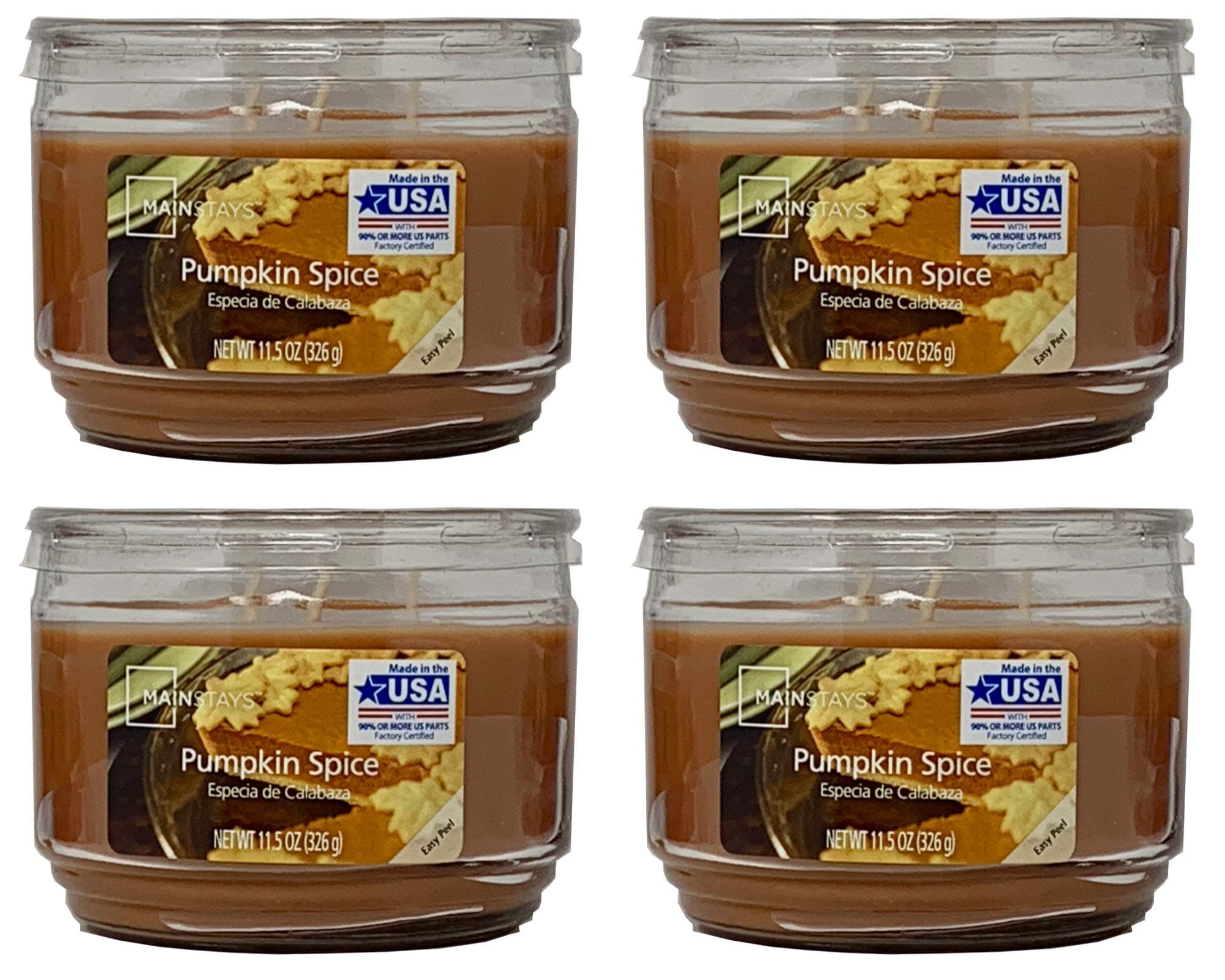 11.5oz Scented Candle, Pumpkin Spice 4-pack