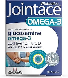 Omega-3 - Advanced Bone & Cartilage Support - Includes Omega-3, Copper, Cod Liver Oil, and Glucosamine