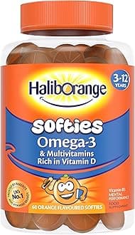 Haliborange Kids Vitamins Omega-3 and Multivitamin Orange Softies, Pack of 60