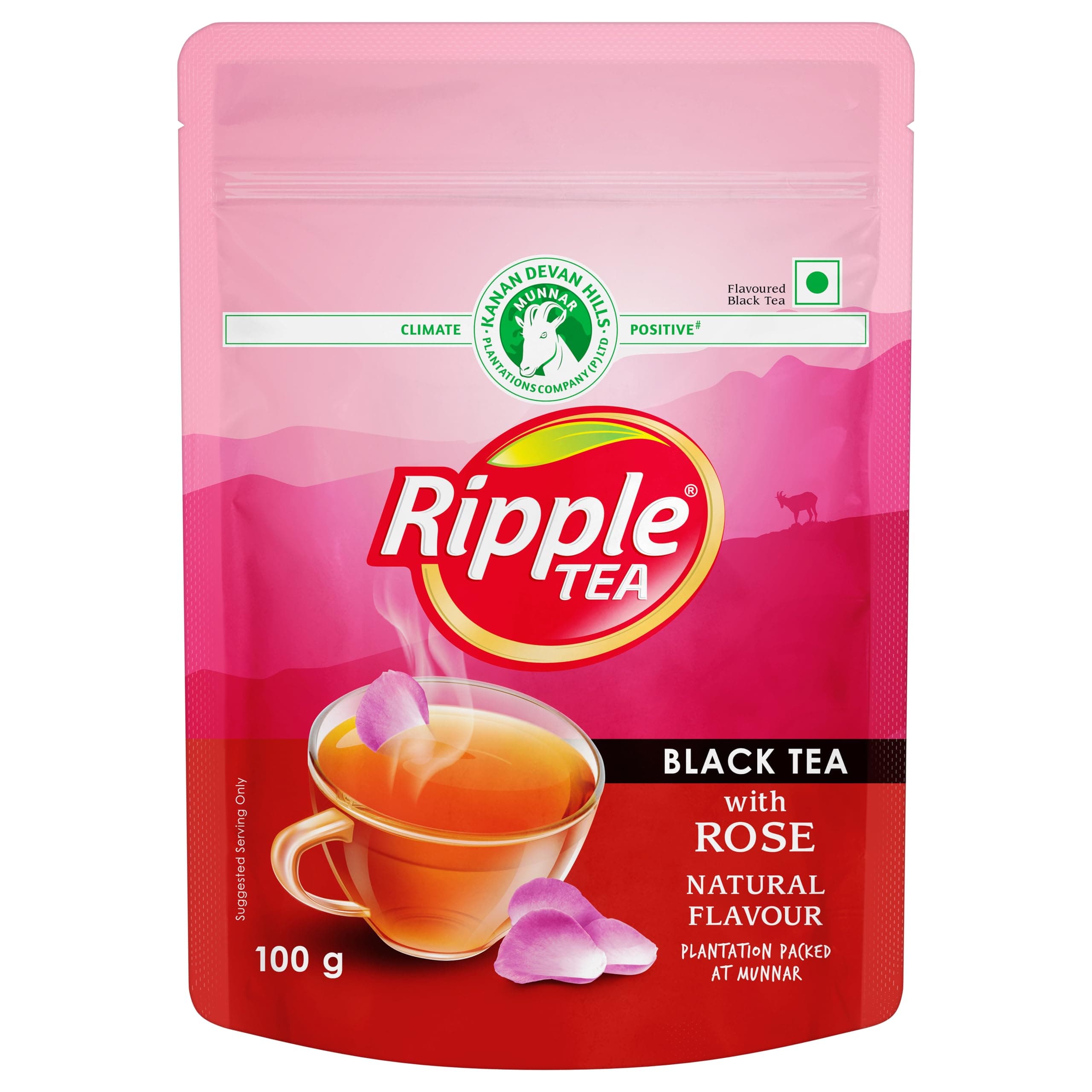 Black Tea with Natural Rose - 100gm