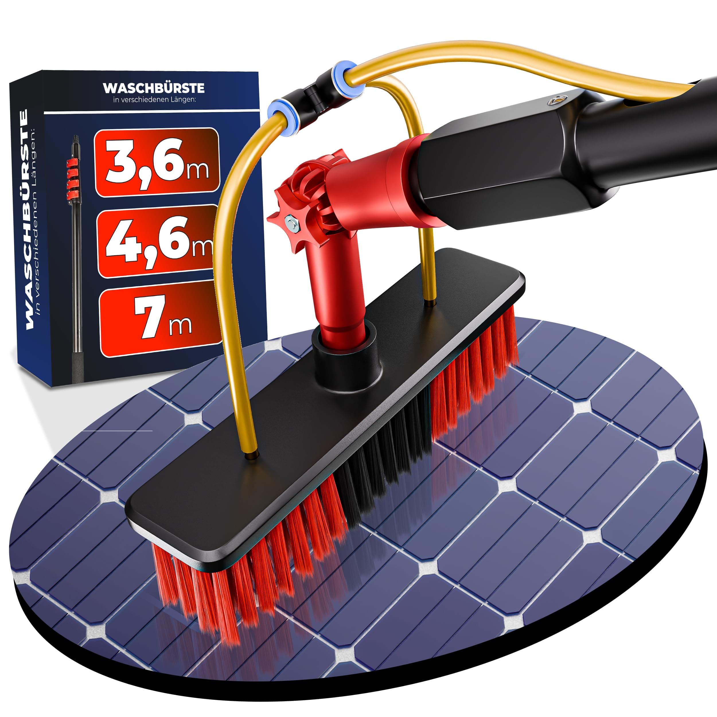 telescopic window cleaner water fed | 23 FT or 7 Meter extendable telescopic | water fed window cleaning pole aluminium | cleaner for solar panels | window cleaning equipment